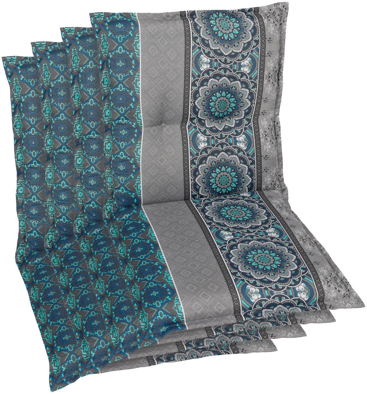 GO-DE Sitzauflage, (Spar-Set, 4 St), Maße ca.: 50 cm x 100 cm x 7 cm