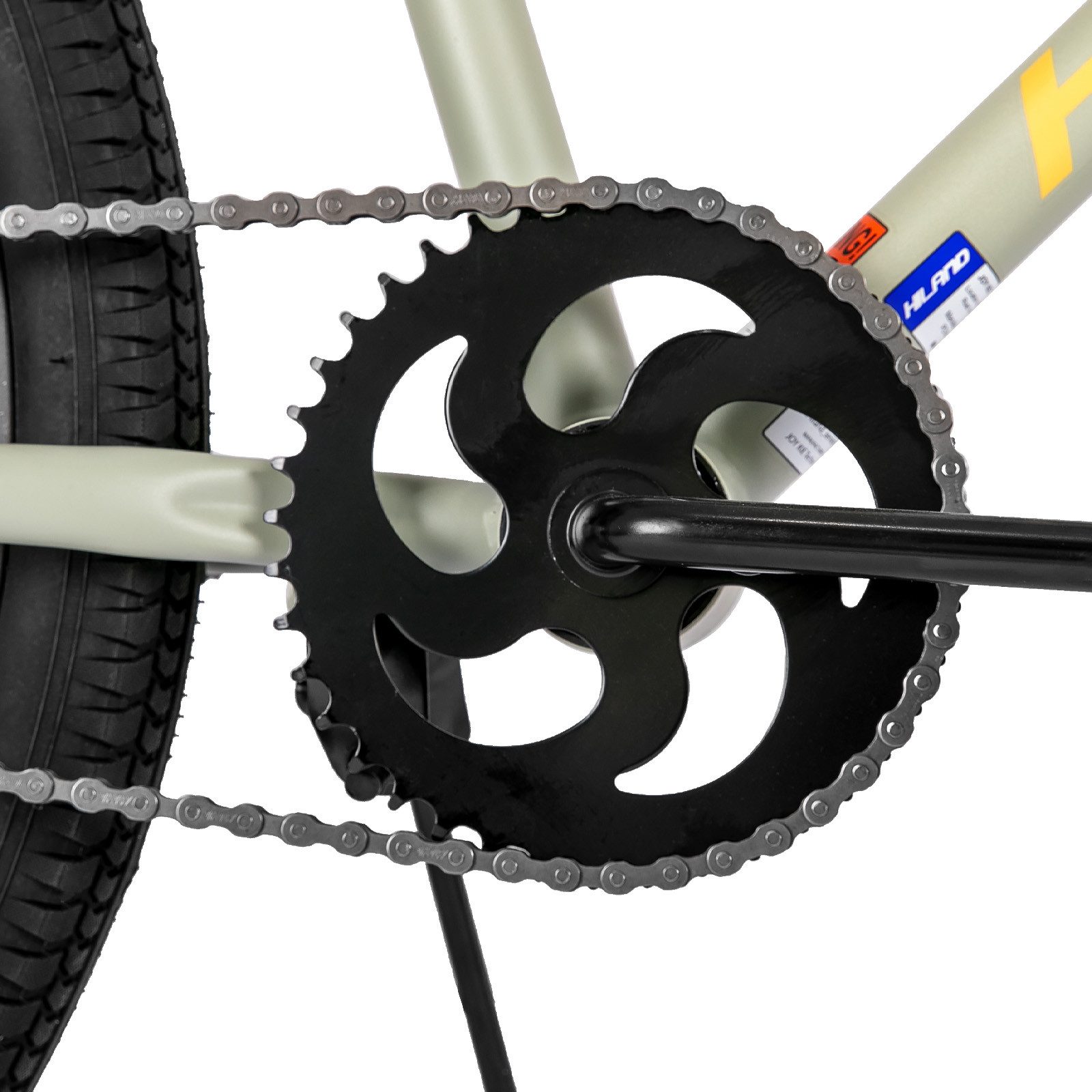 HILAND Redeem 2.0 24/26 inch children's bicycle for boys aged 7-10 years, children's BMX, 1 speed, with a 36T chainring, an 18T freewheel, freestyle, 2 steel pegs