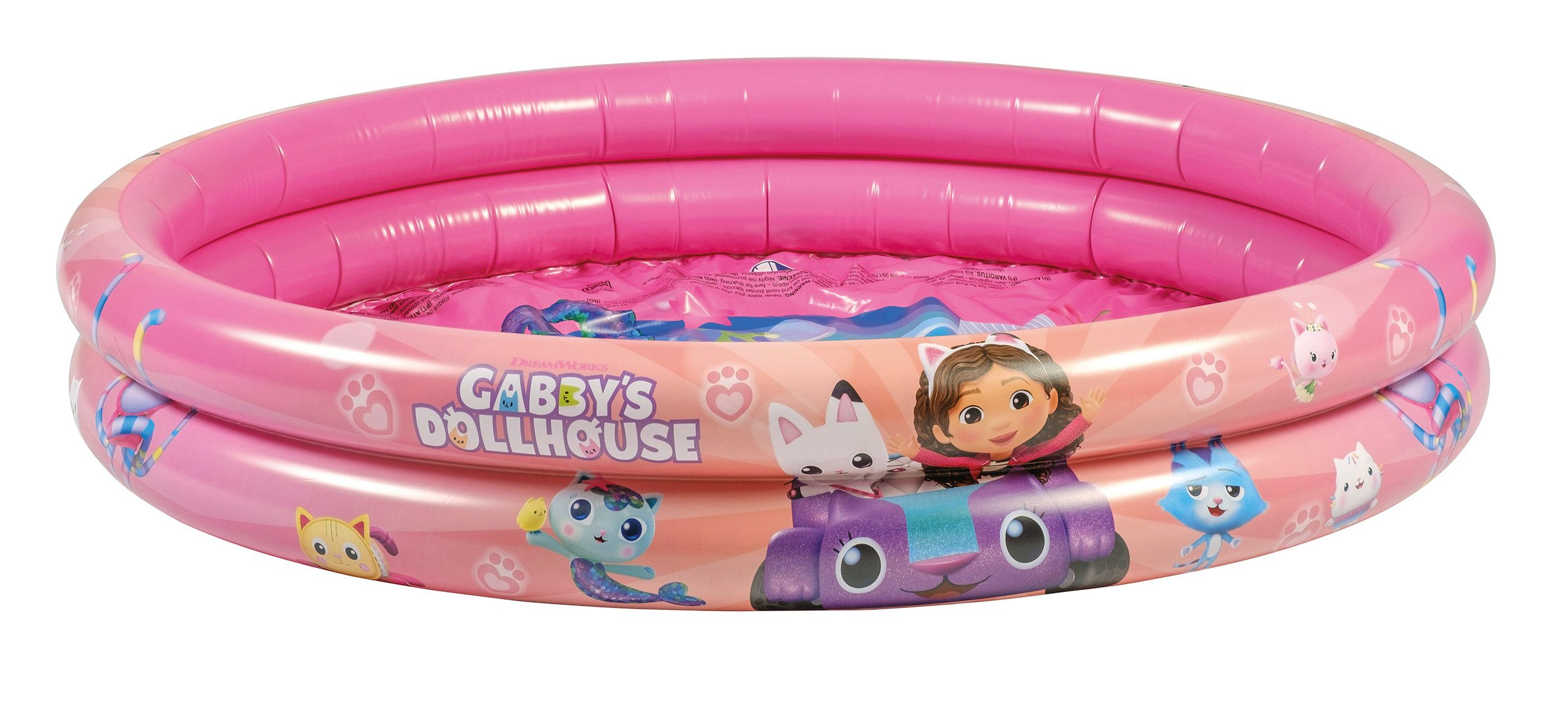 Happy People Planschbecken 2-Ring Pool Gabby's Dollhouse Planschbecken 122x23cm, 2-Ring Konstruktion