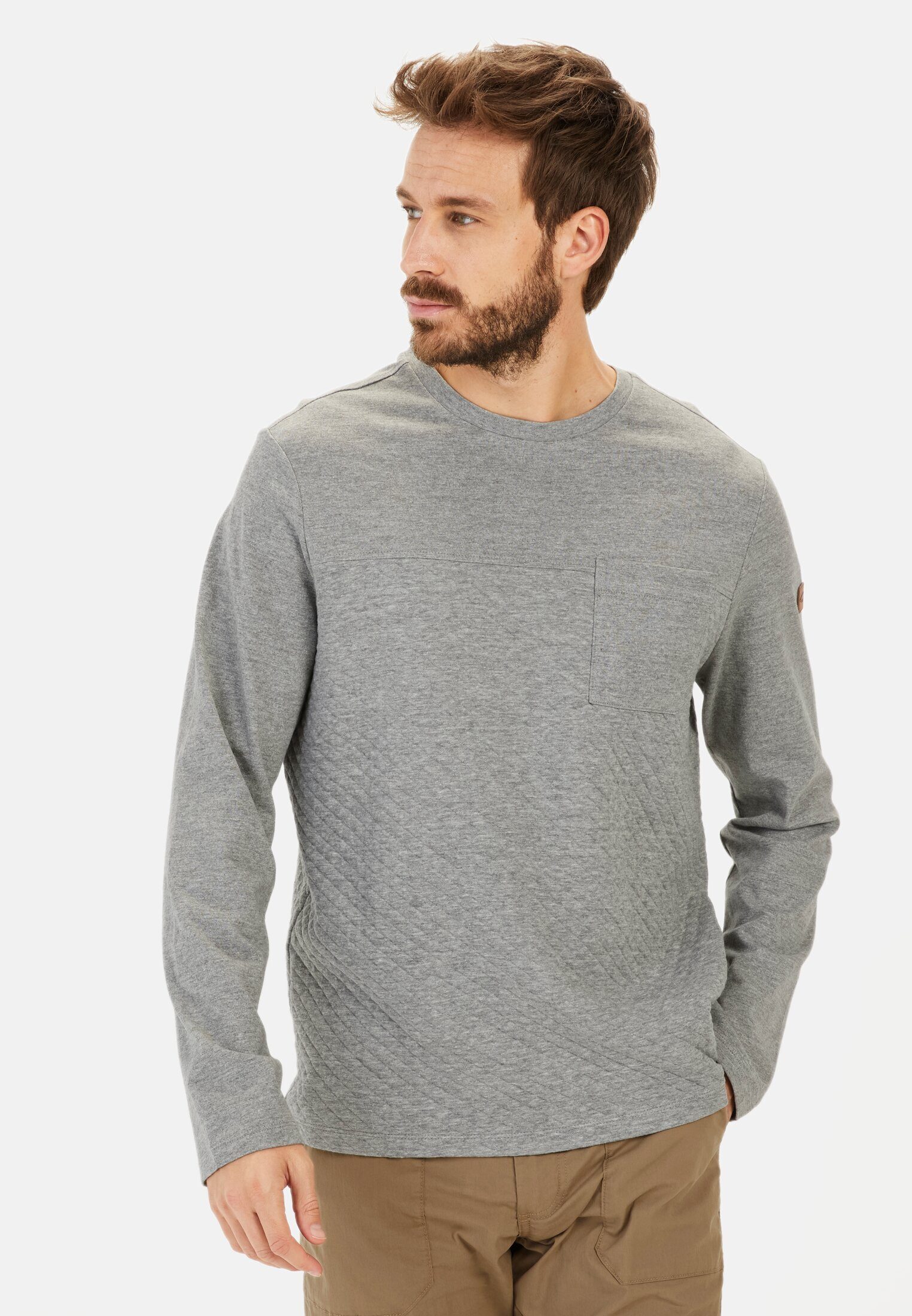 Longsleeve mit Steppmuster