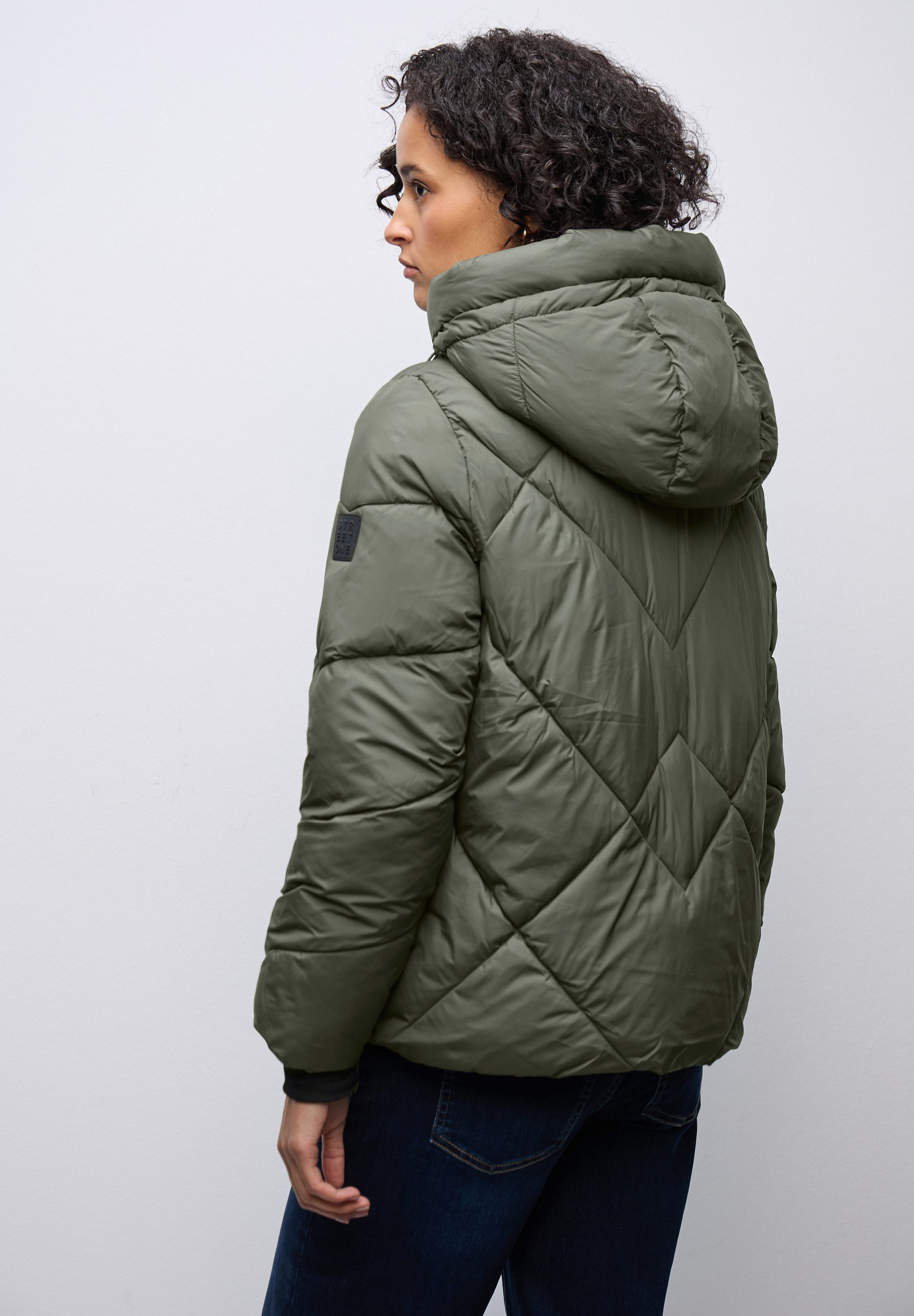 STREET ONE Steppjacke mit Kapuze mit Tunnelzugband