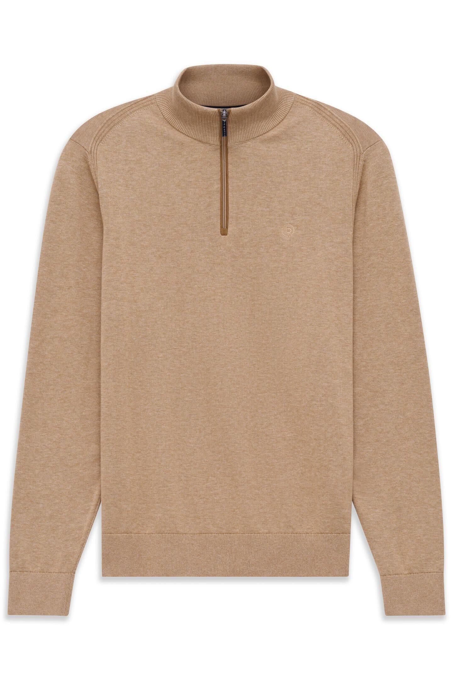 bugatti Troyer Regular Fit aus Baumwolle mit Stehkragen