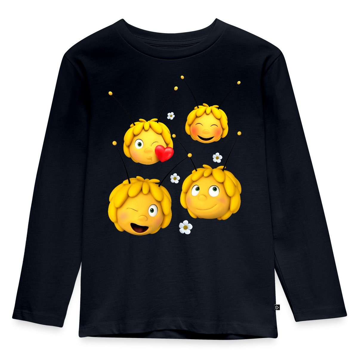 T-Shirt Biene Maja Emotionen Kinder Premium Langarmshirt