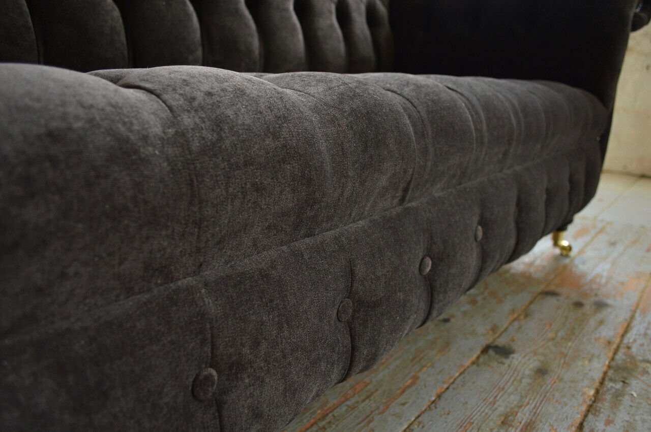 cm 3 Couch Sofa Chesterfield-Sofa, Design 225 Sitzer Chesterfield JVmoebel Sofa