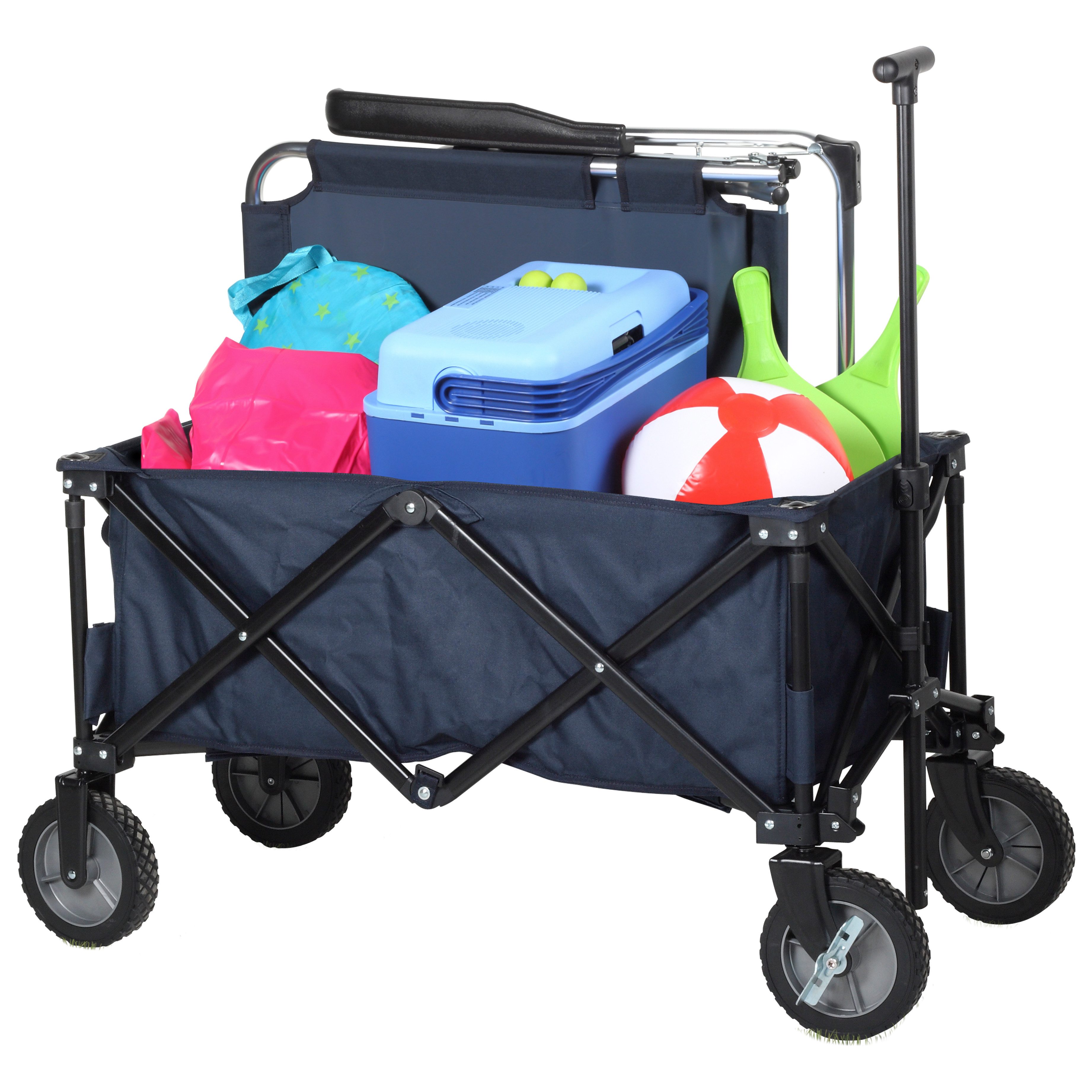 Campart Bollerwagen Campart Travel HC-0910 klappbare Bollerwagen – bis 70 kg – Blau