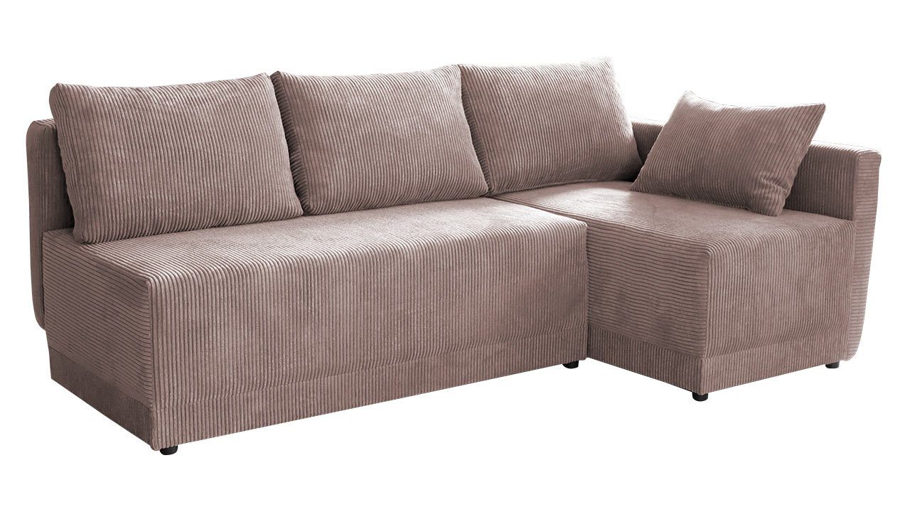 MIRJAN24 Ecksofa Nestor Cord, mit Bettkasten günstig online kaufen