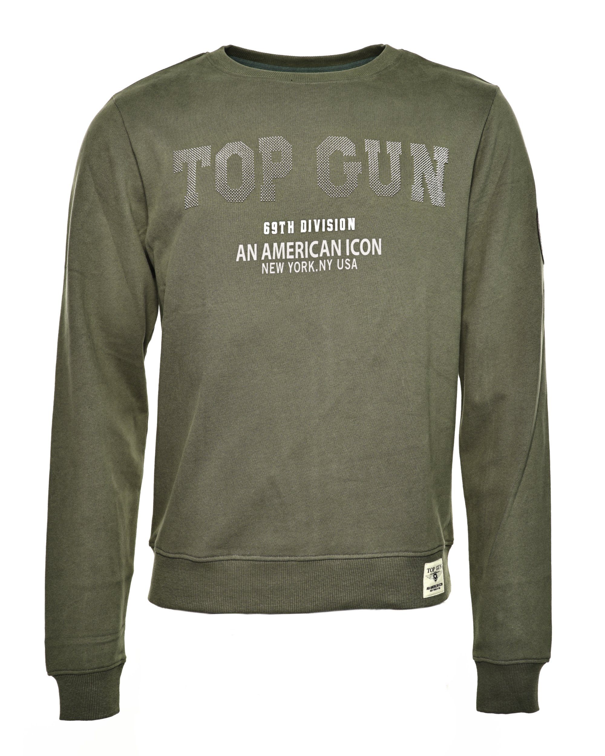 TOP GUN Sweater TG20213007 oliv | Sweatshirts