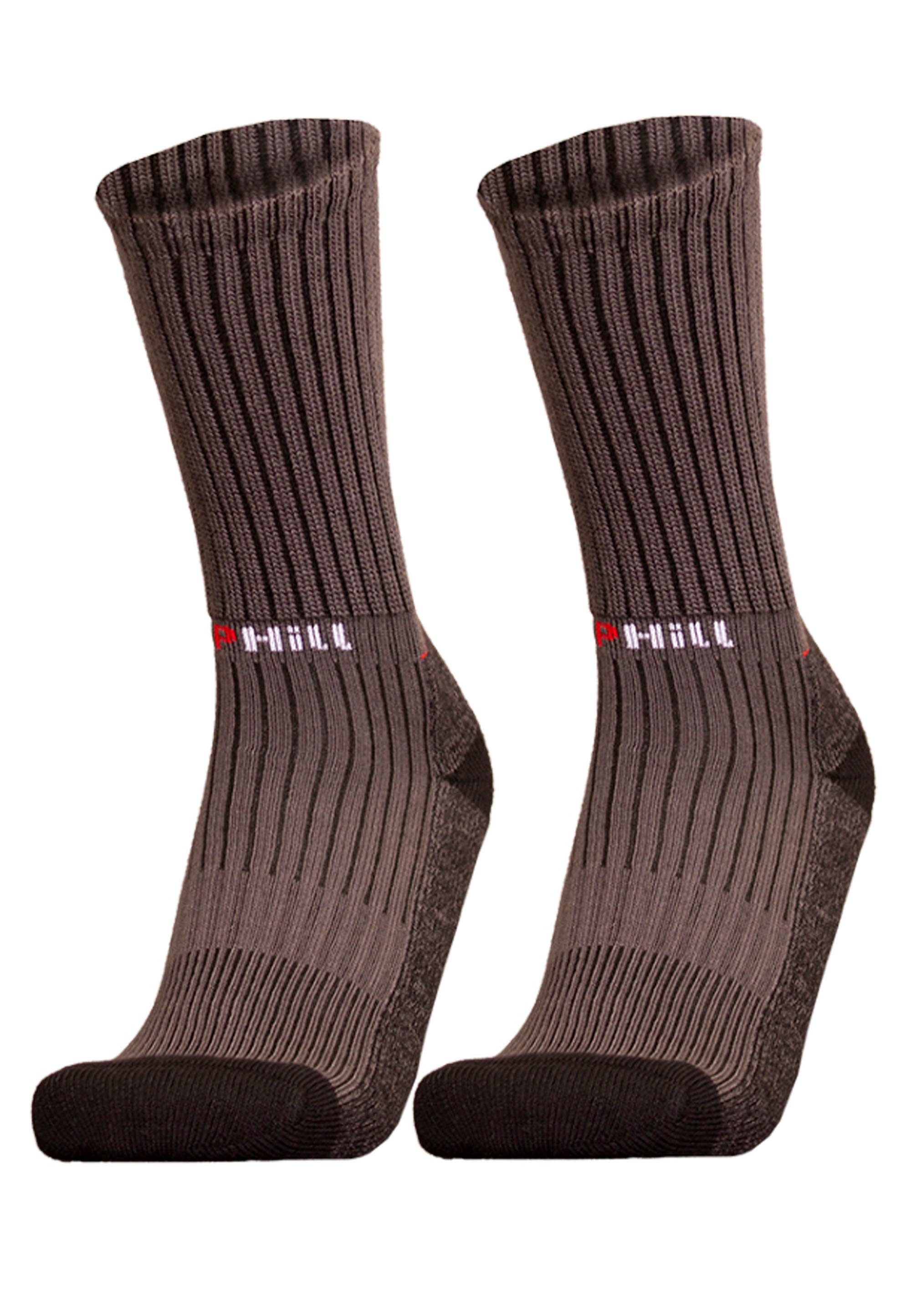 UphillSport mit grau (2-Paar) Elasthan-Grip Socken 2er Pack VIRVA