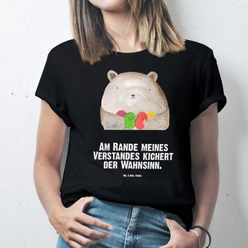 Mr. & Mrs. Panda T-Shirt Bär Gefühl - Schwarz - Geschenk, Wahnsinn, Männer, Lustiges T-Shirt, (1-tlg)