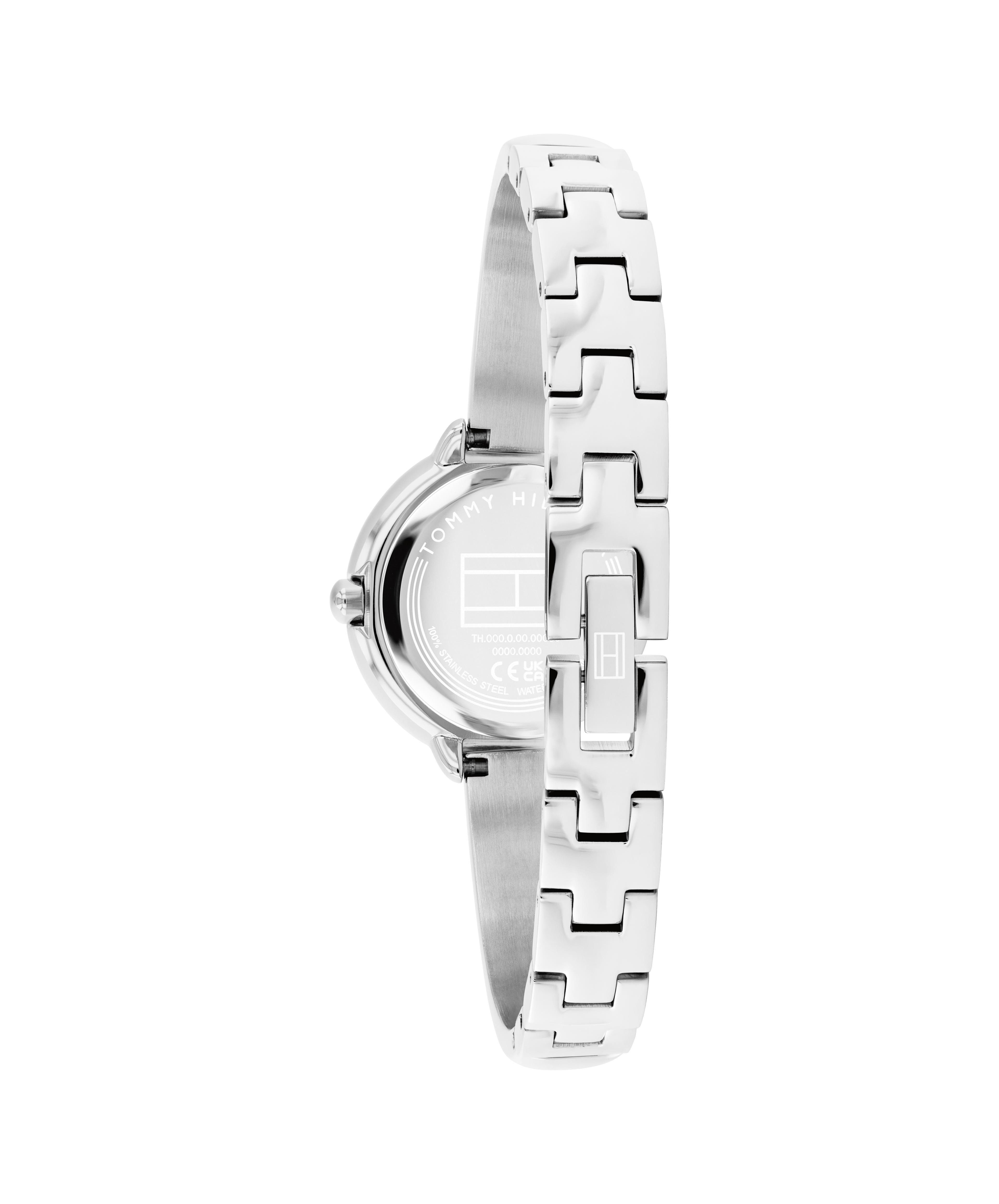 Tommy Hilfiger Quarzuhr Demi Bangle 1782894, Armbanduhr, Damenuhr, Edelstahlarmband, analog