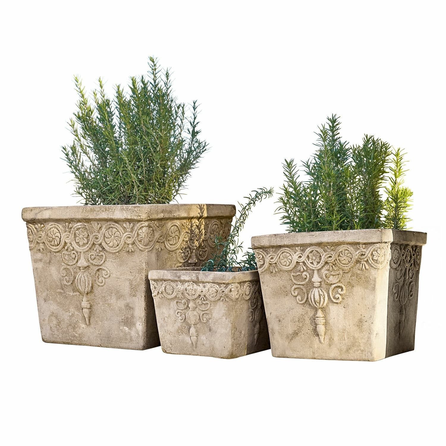 Übertopf Übertopf 3er Set Bissone terrakotta