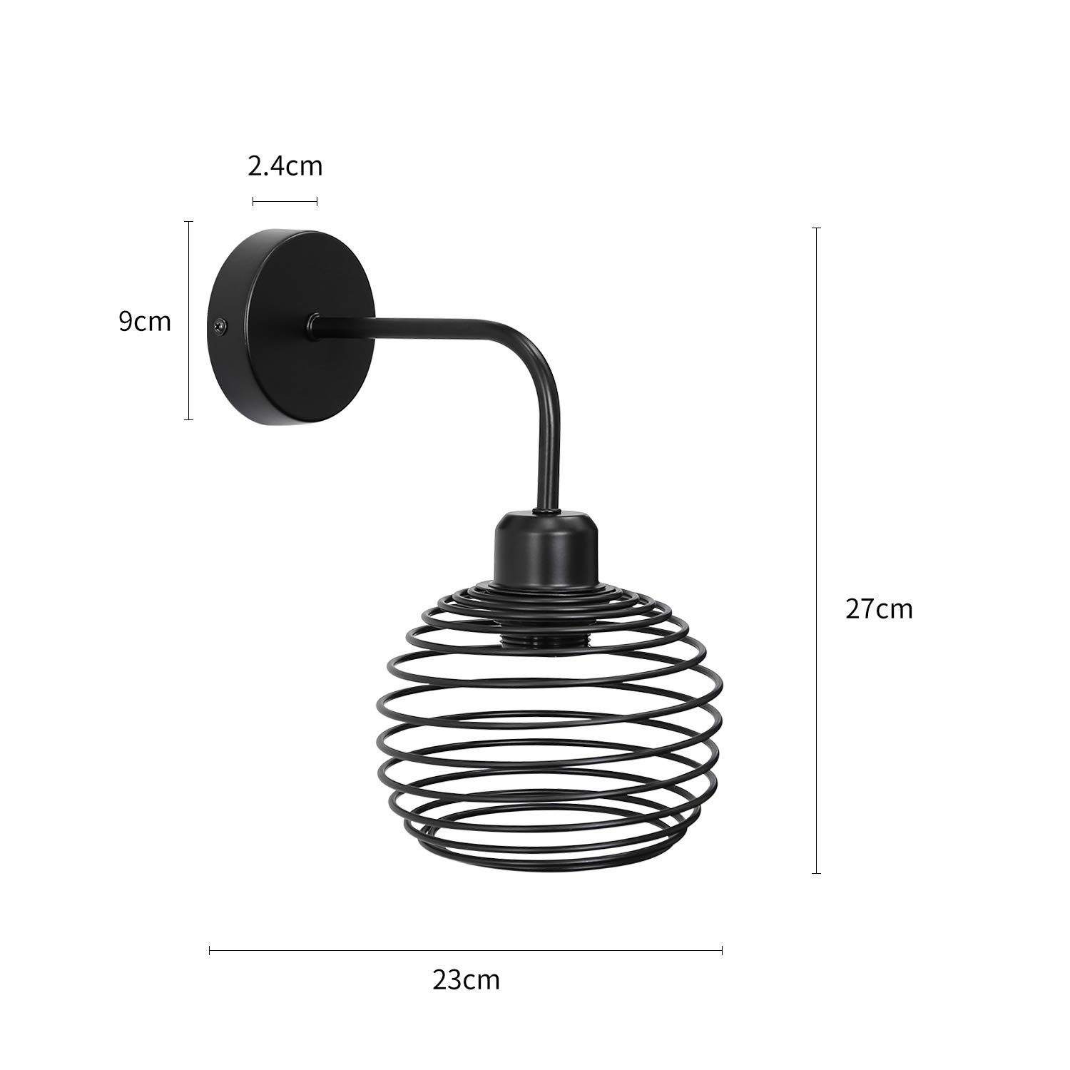 Wandleuchte Wandbeleuchtung Nettlife LED Innen (Max. 60W) Flurlampe, E27,