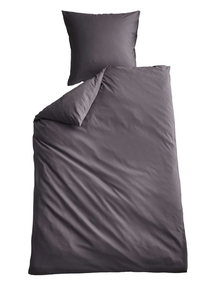 Shangrila Wendebettwäsche, Microsatin, 2 teilig, Microsatin 1 Bettbezug 1 Kissenbezug Pflegeleicht Atmungsaktiv 202090