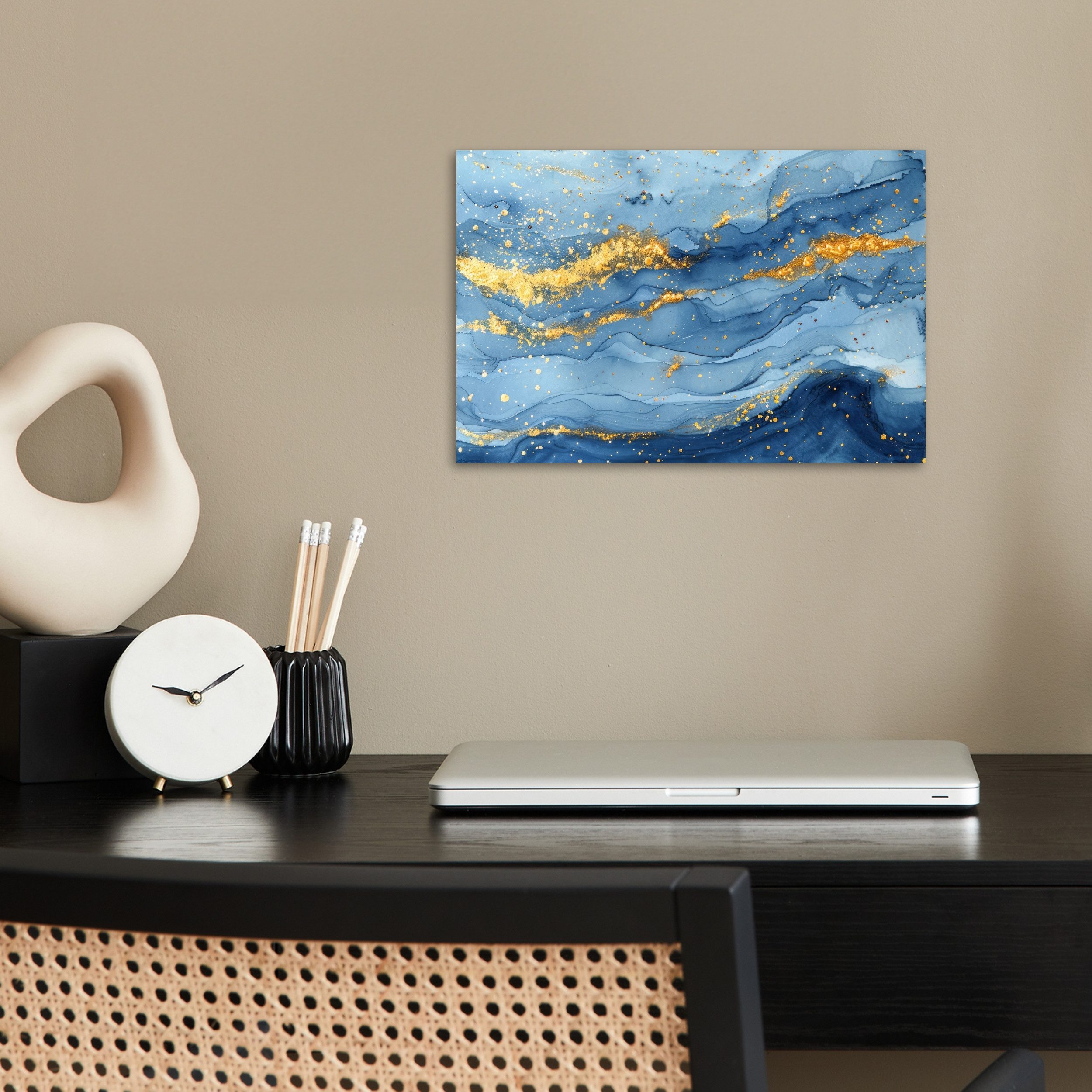 MuchoWow Poster Aquarell - Blau - günstig online kaufen