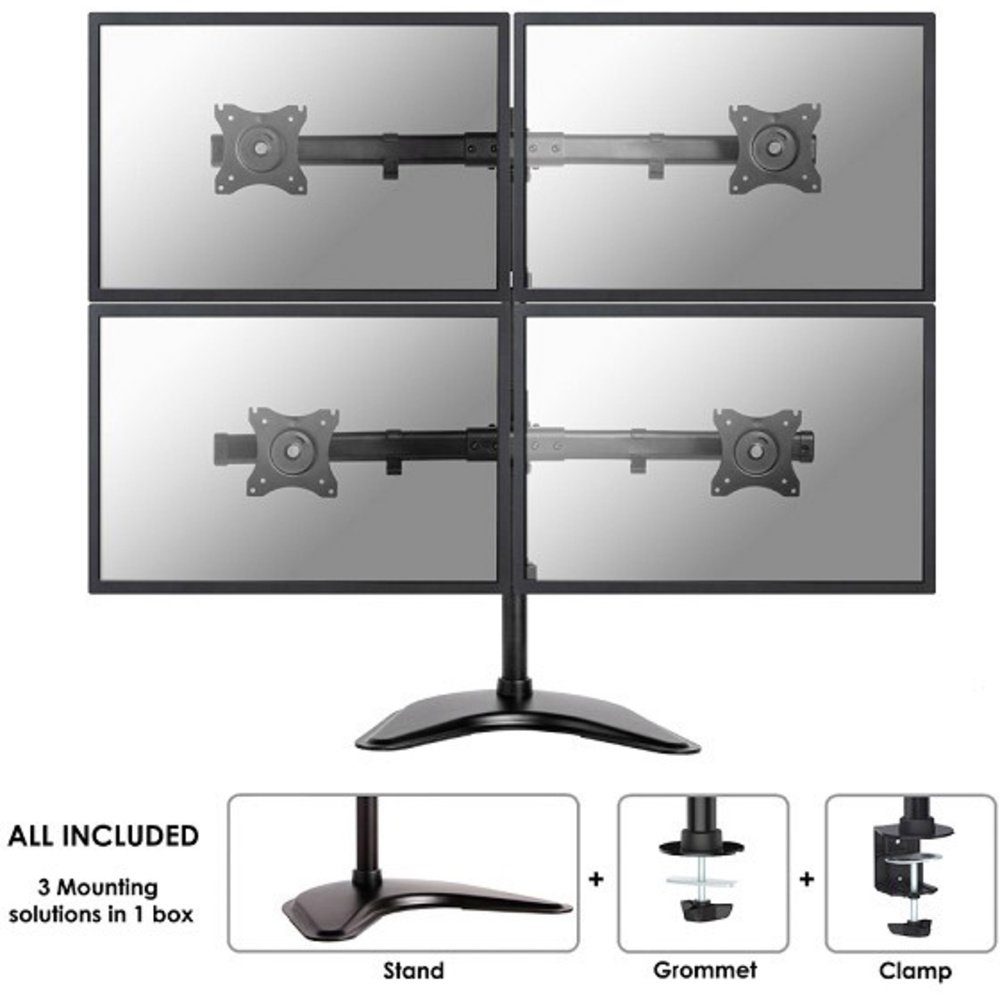 Neomounts by Newstar Monitor-Halterung Neomounts NM-D335D4BLACK Monitor-Tischhalterung 4 Display(s) 25,4 cm