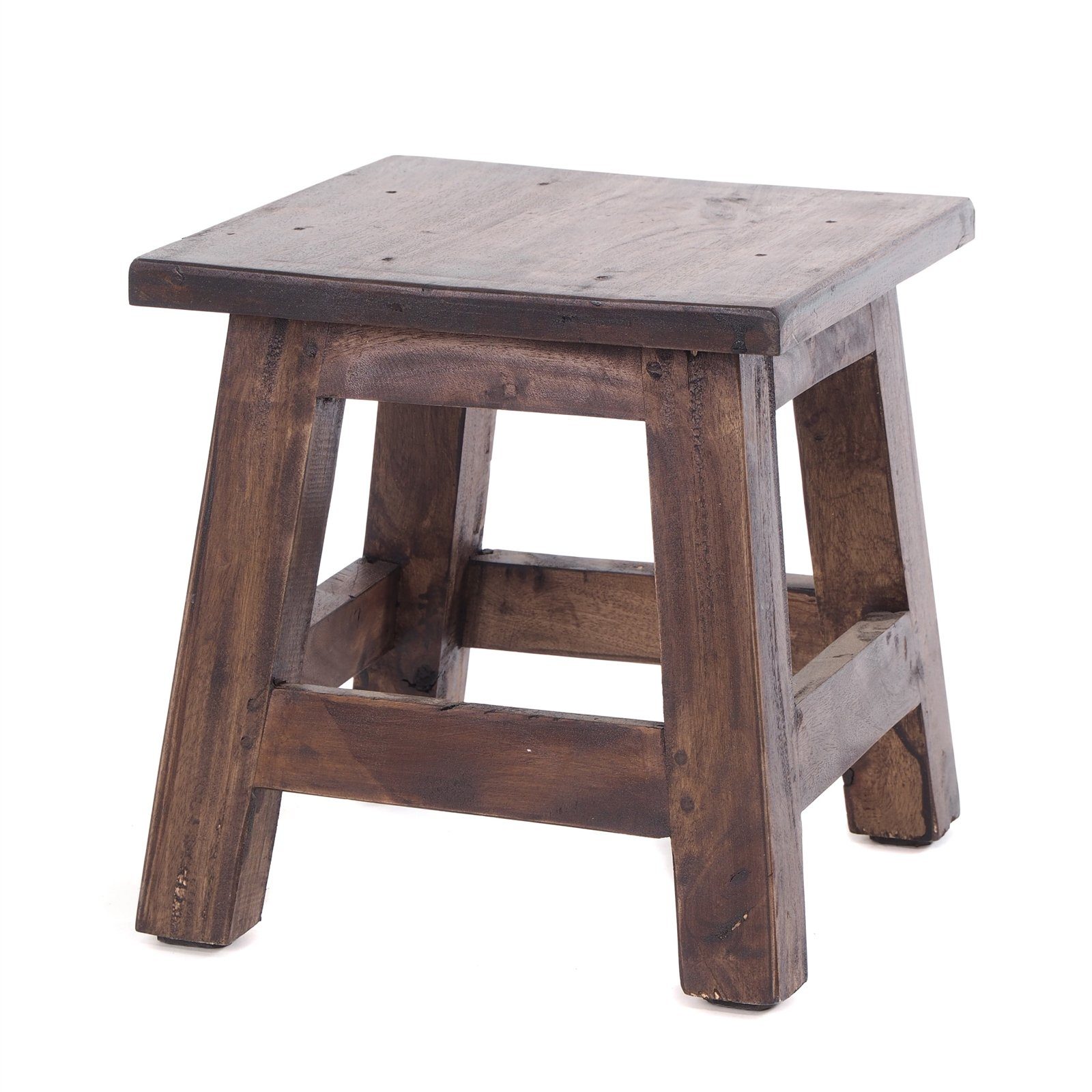 DESIGN DELIGHTS Hocker Fusshocker PALO, 27x26cm (HxB), rustikaler Holzhocke günstig online kaufen