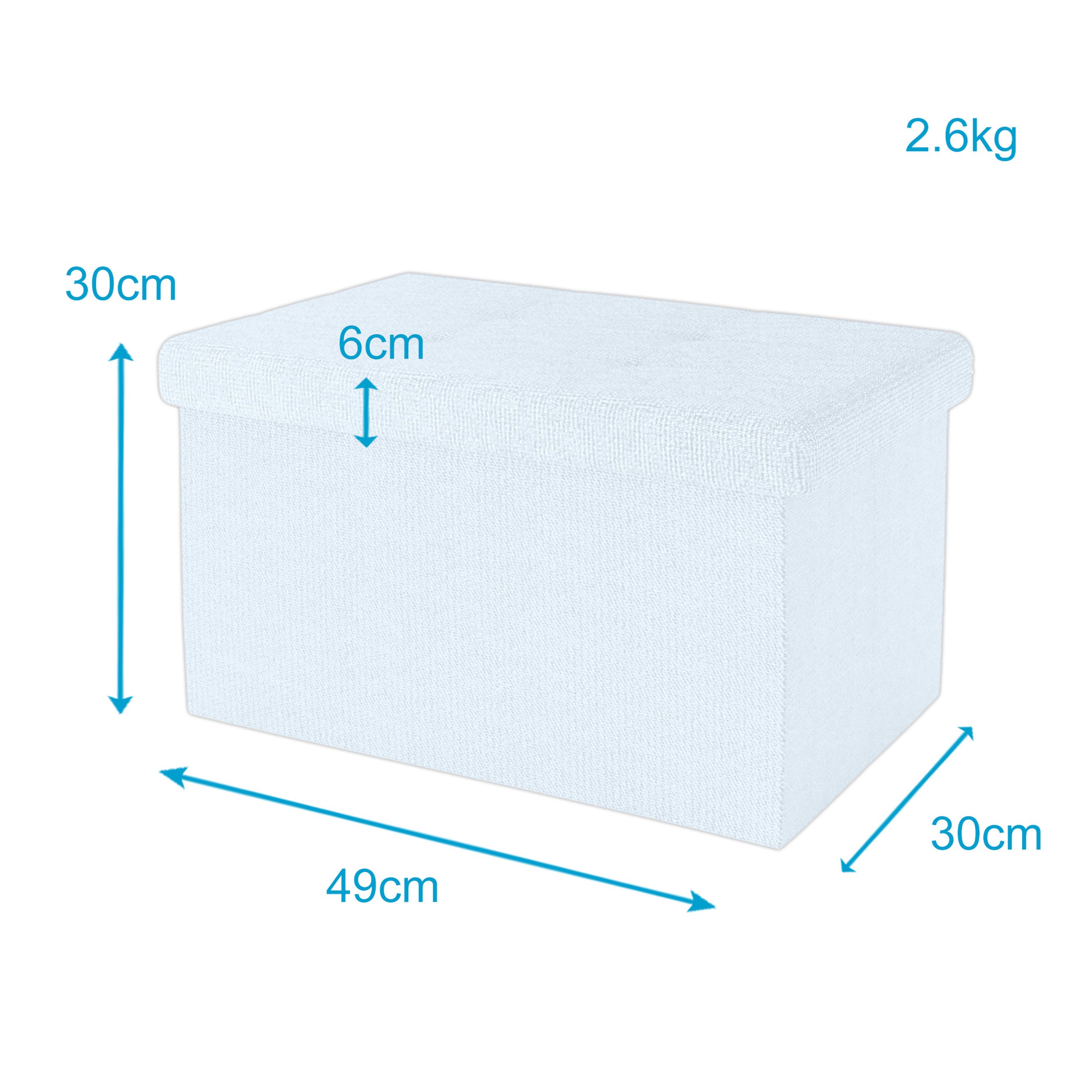 Intirilife Sitzhocker (Sitzwürfel mit Stauraum 49x30x30 günstig online kaufen