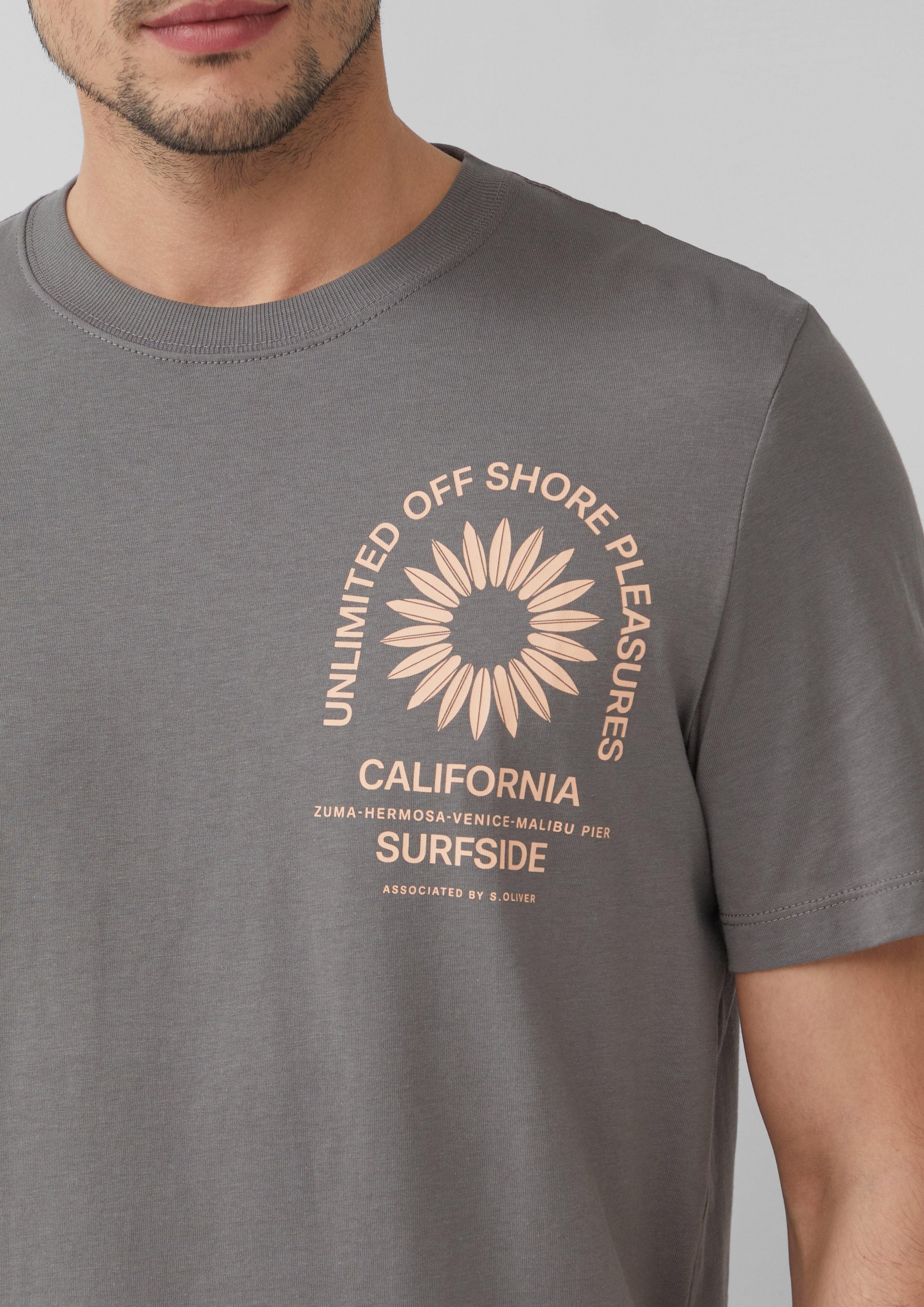s.Oliver Kurzarmshirt T-Shirt mit Crew Neck günstig online kaufen