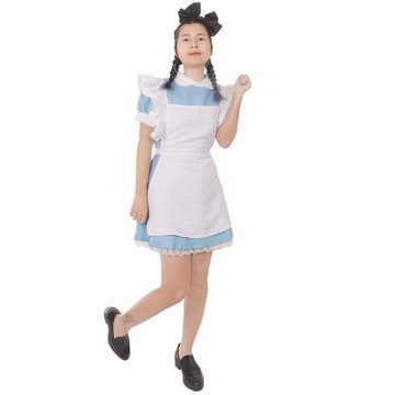 GalaxyCat Kostüm Dienstmädchen Cosplay Kostüm, Kleid mit Schürze, Dienstmädchen Cosplay Kostüm