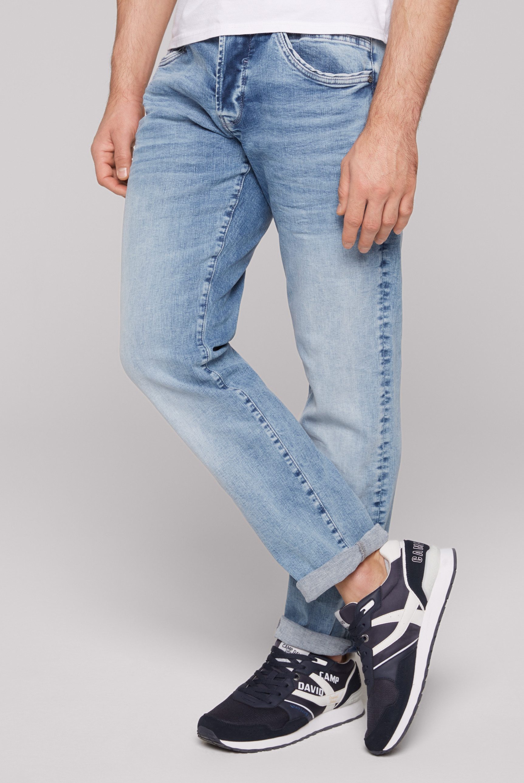 CAMP DAVID Slim-fit-Jeans mit normaler Leibhöhe