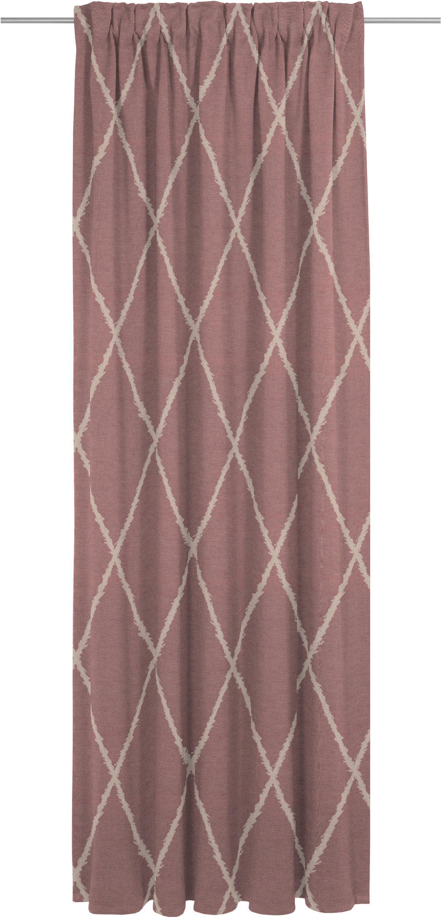 Preisnachlassverkauf Vorhang Casket Valdelana light, Adam, St), (1 Bio-Baumwolle Jacquard, aus nachhaltig Multifunktionsband dunkelrot blickdicht