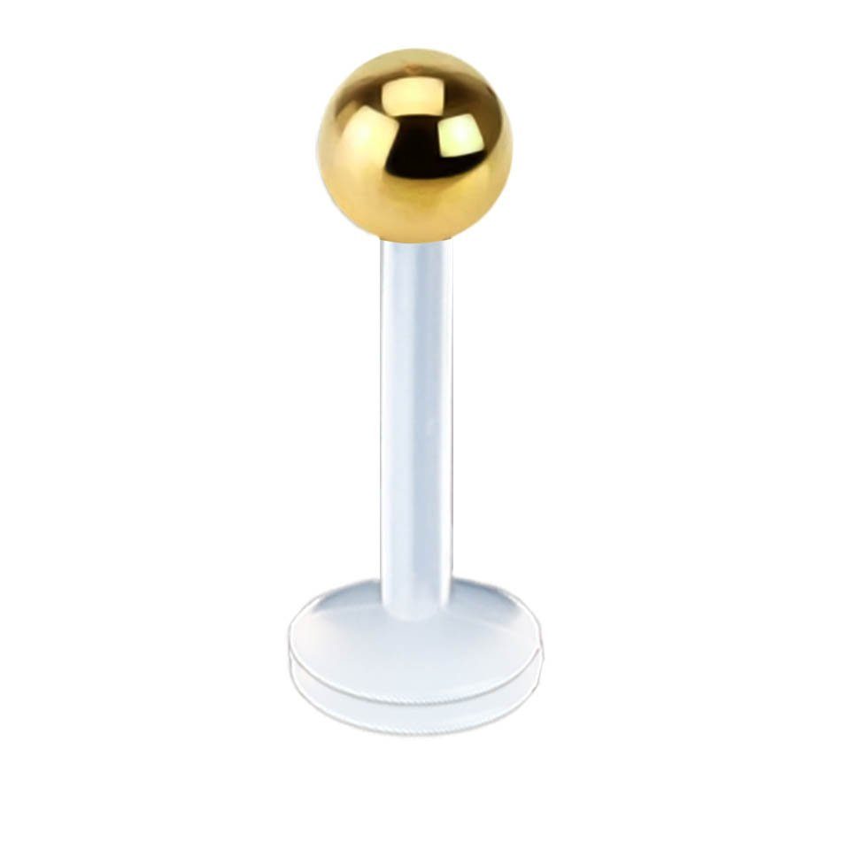 viva-adorno Piercing-Set Labret Lippenpiercing Bioflex Edelstahl Kugel Mado günstig online kaufen