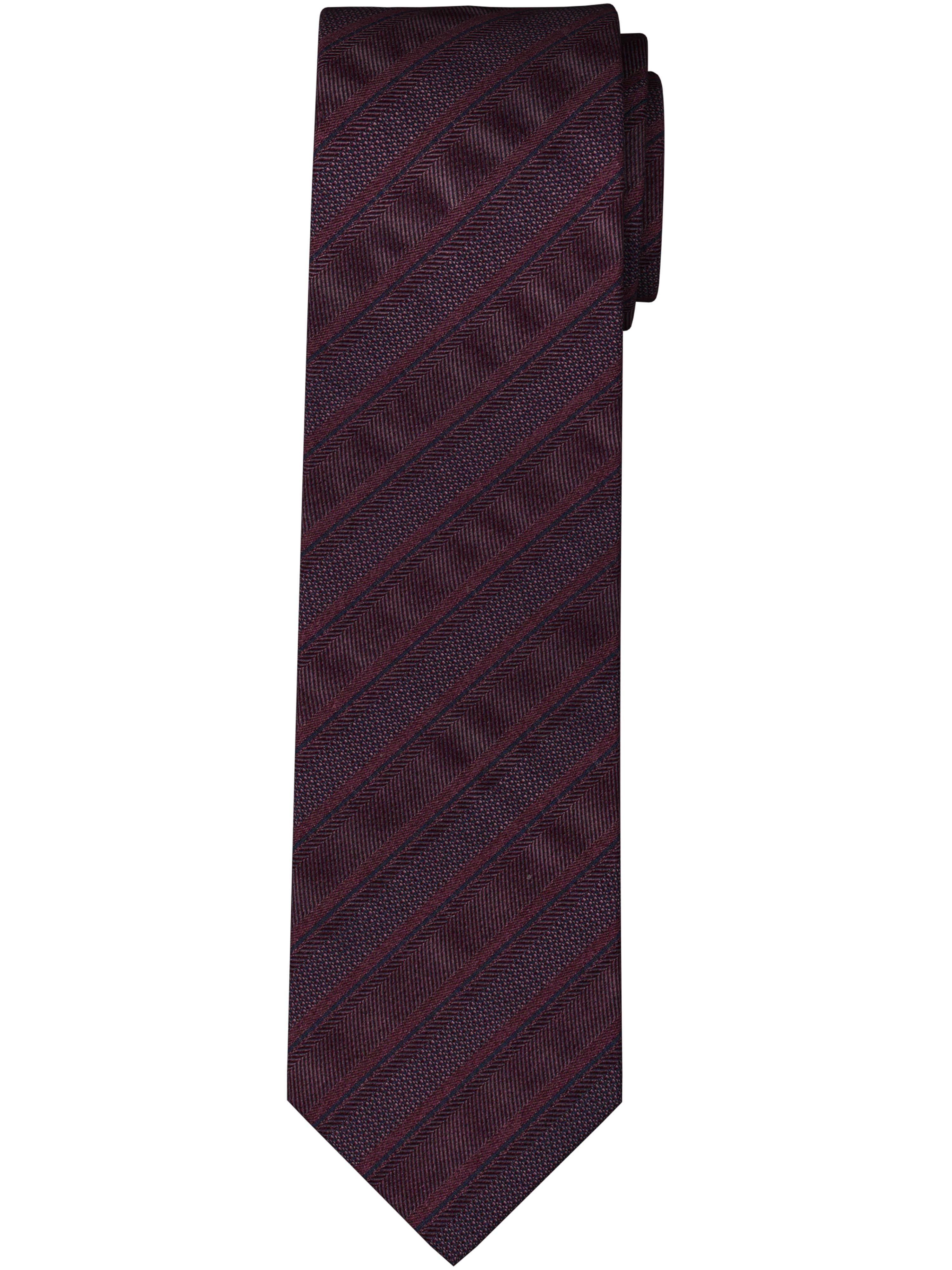OLYMP Krawatte 6,5 cm, reine Seide, gestreift