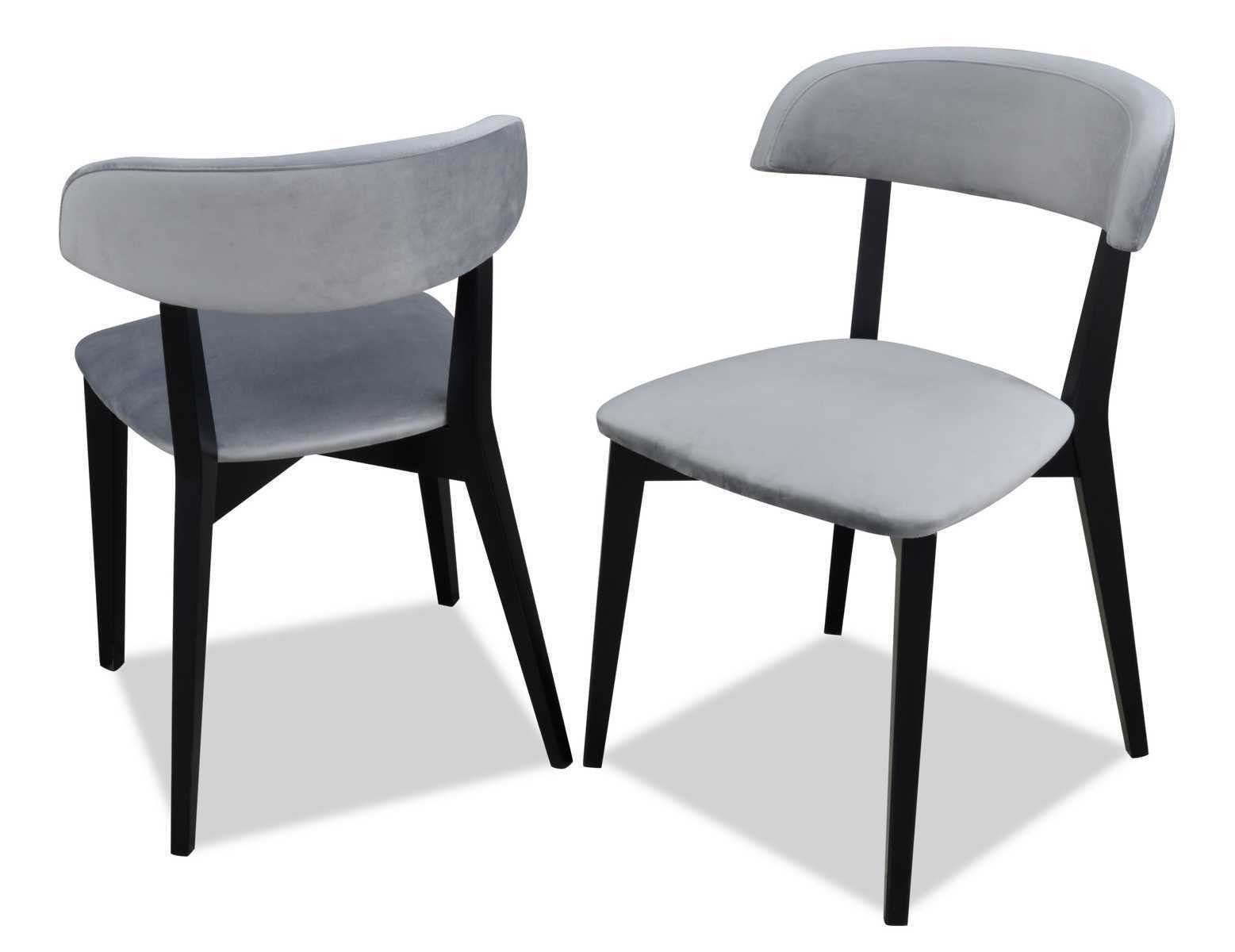 Neu ohne Stuhl Armlehne Textil Grau Esszimmerstuhl Design Stuhl JVmoebel Luxus Esszimmer