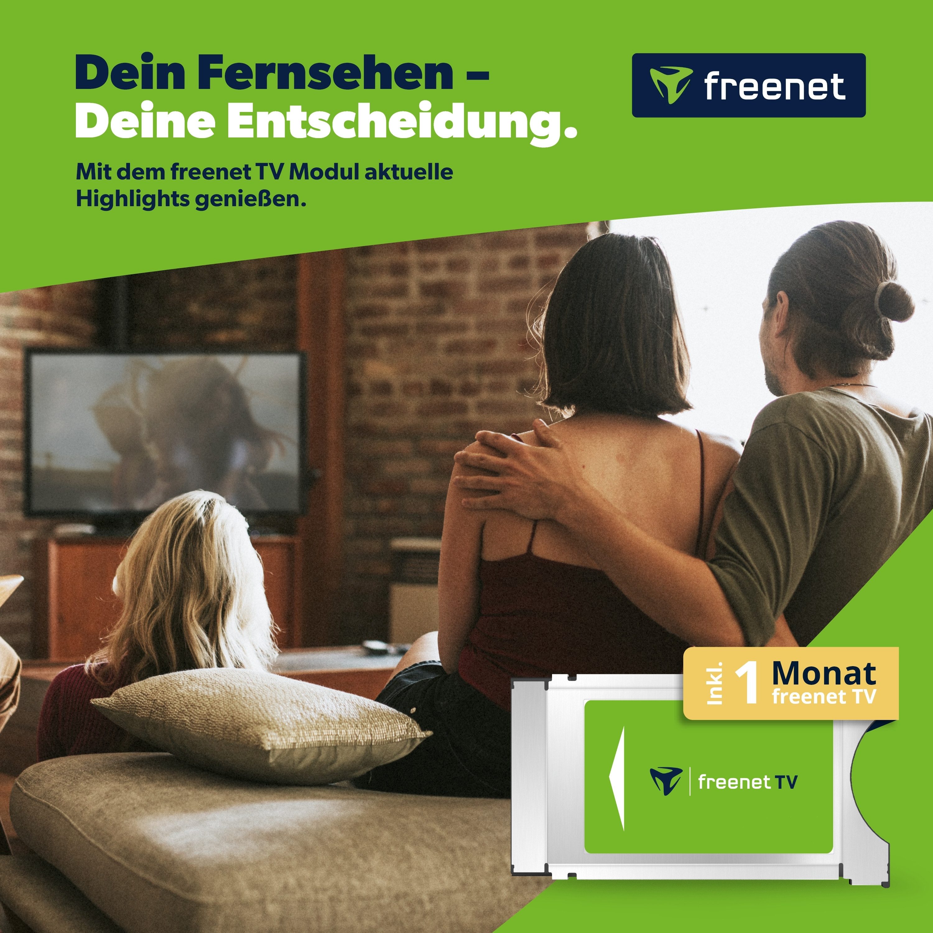 freenet TV DVB-T2 CI+-Modul, inkl. 1 Monate freenet TV
