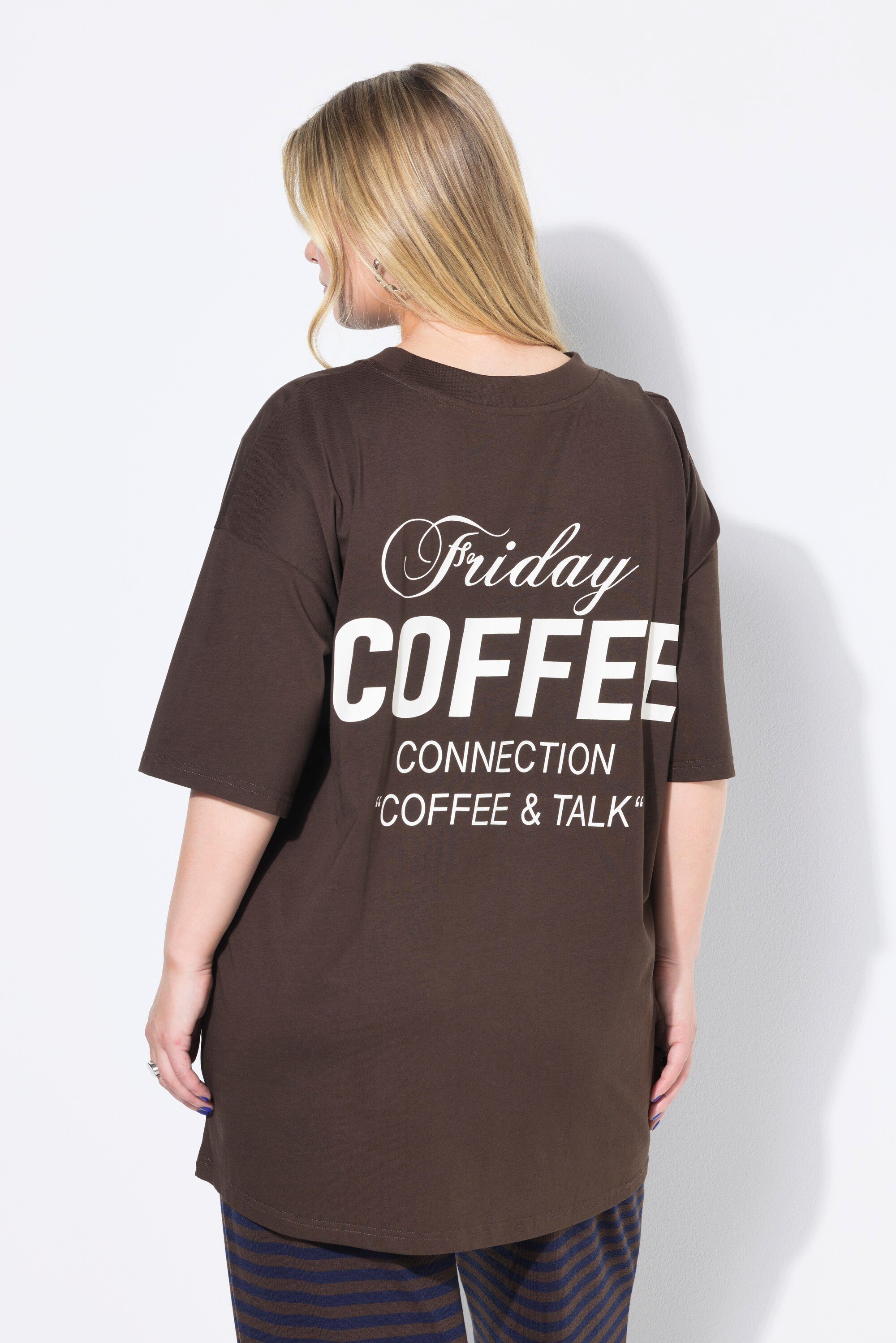 Studio Untold T-Shirt T-Shirt oversized Coffee-Rückenprint
