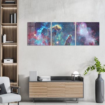DEQORI Glasbild 'NASA Nebula Realaufnahme', 'NASA Nebula Realaufnahme', Glas Wandbild Bild schwebend modern
