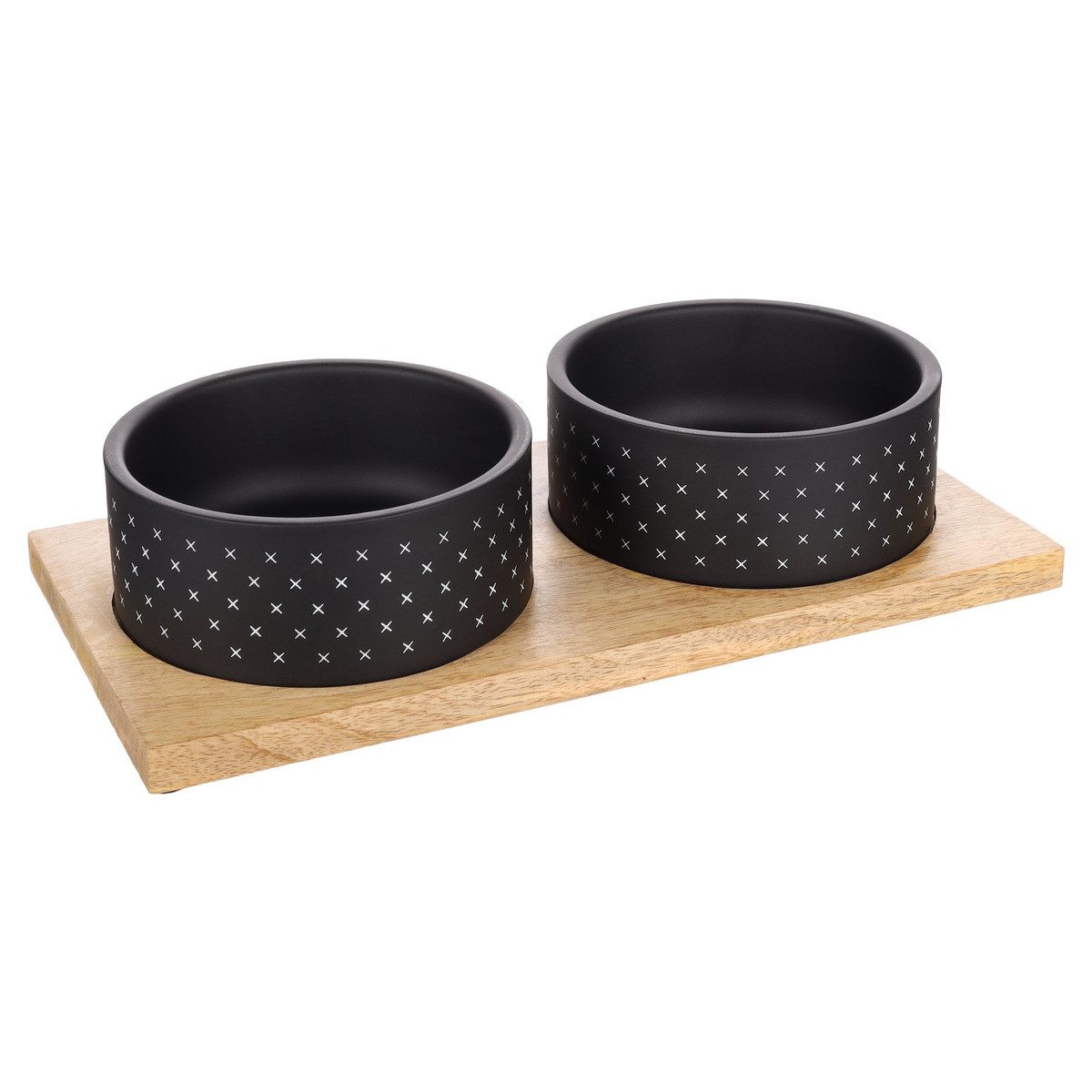 Napf-Set Futter- und Trinknapf Duo Dinner Nervo schwarz