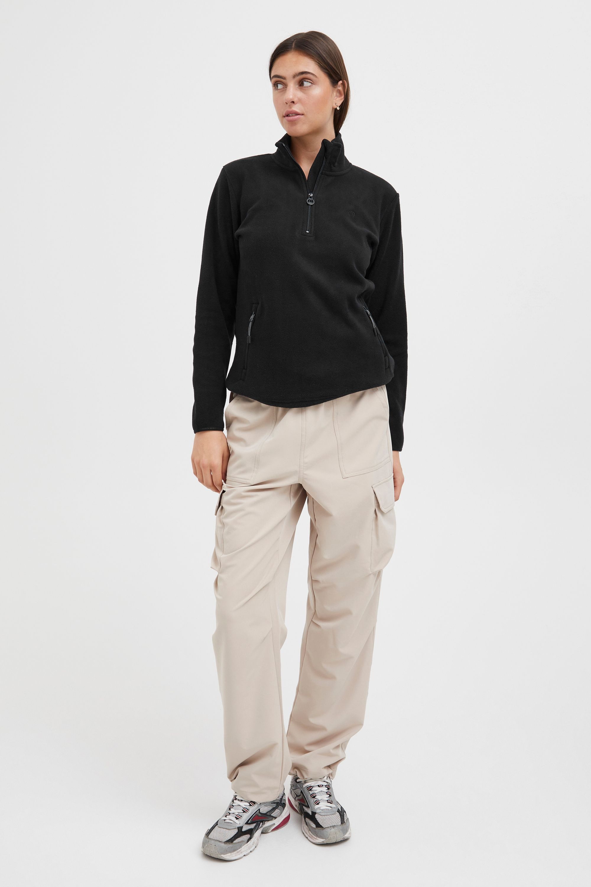 North Bend Troyer NBConni W Atmungsaktive Fleecepullover mit Troyer Kragen günstig online kaufen