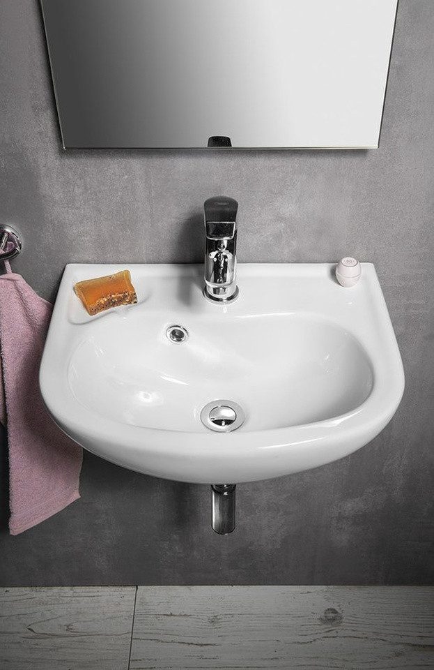 Isvea Waschtisch Keramik Waschbecken 45x35cm, Weiß, Isvea-10TP71045