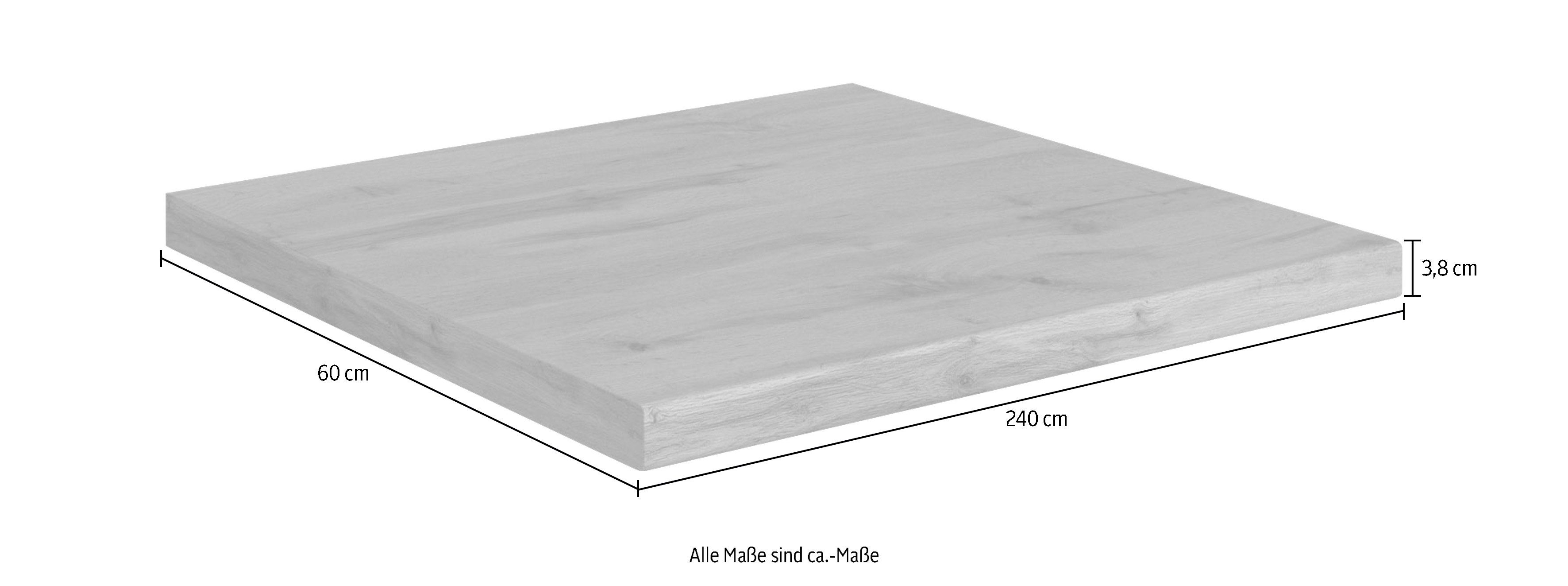 KOCHSTATION Arbeitsplatte KS-Universal, Stärke 38 mm, verschiedene Breiten, CPL-Beschichtung
