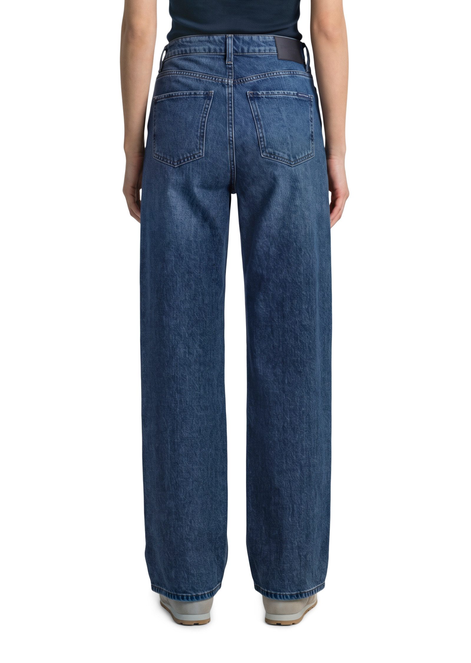 Marc O'Polo DENIM Weite Jeans aus Baumwolle ohne Stretch