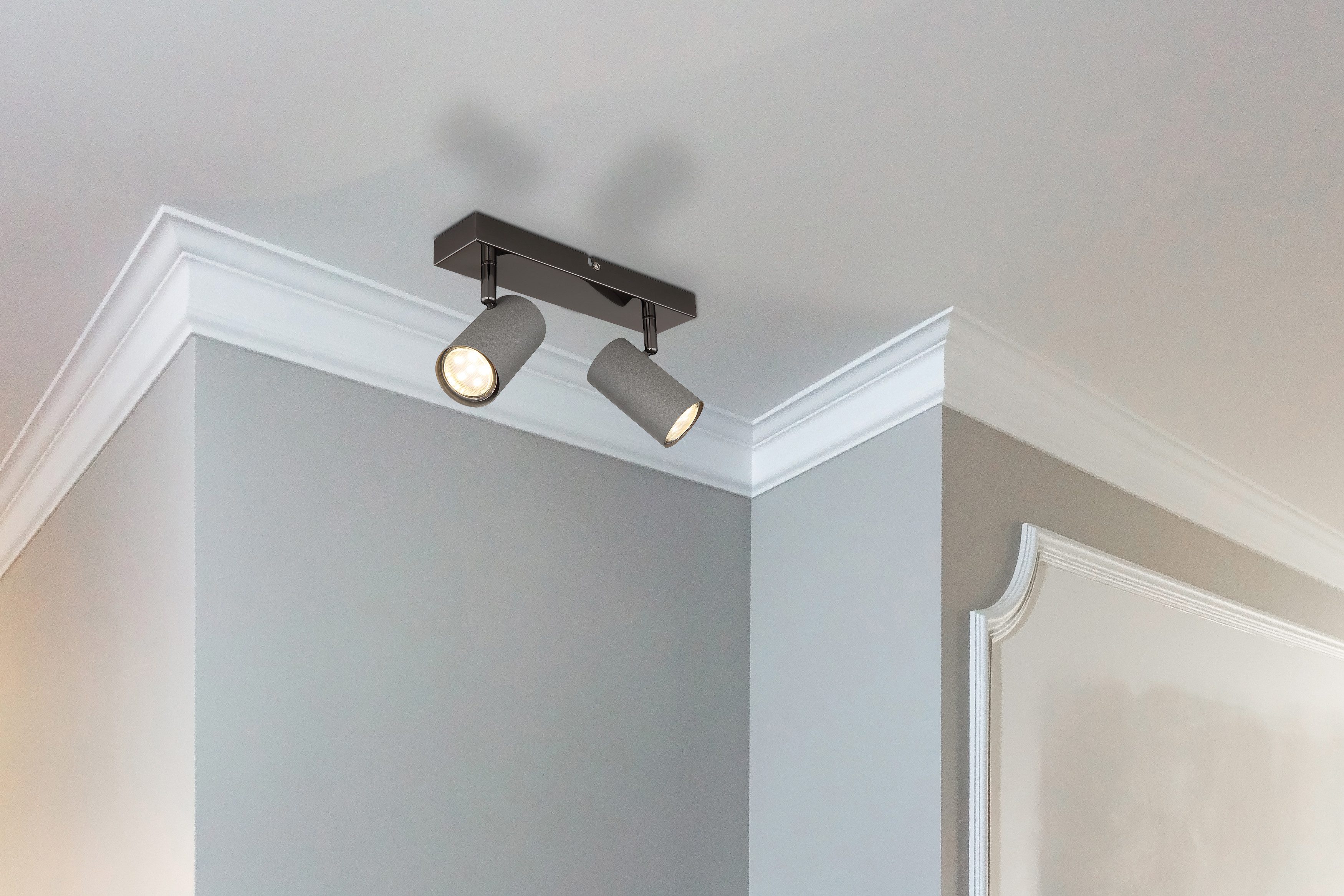 GLOBO LIGHTING Deckenstrahler ROBBY, ohne Leuchtmittel, Deckenspot, GU10 Fassung, Wohnzimmer, Flur