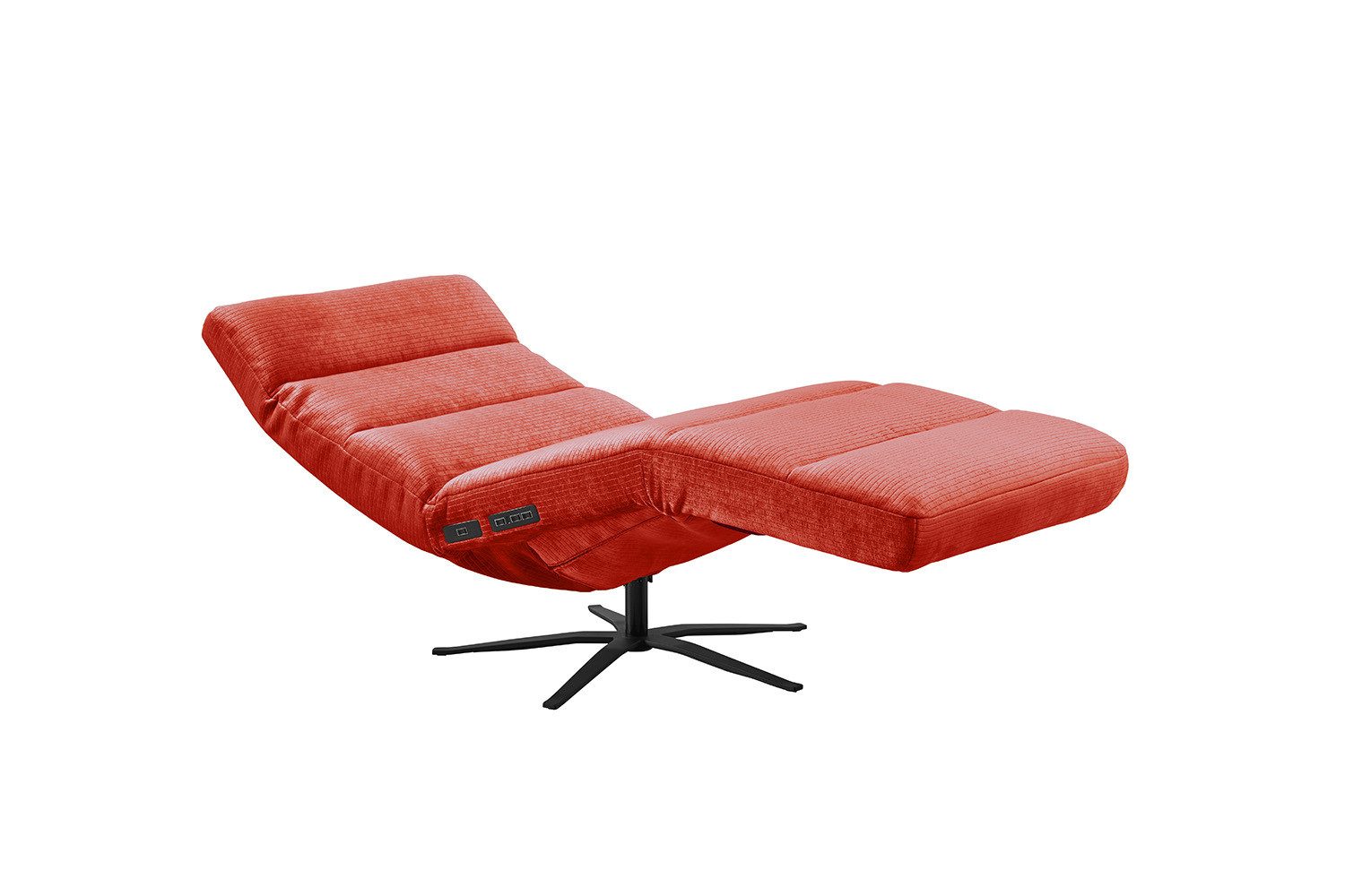 KAWOLA Relaxliege ALINA, motorisch mit Akku Cord Vintage verschiedene Farben