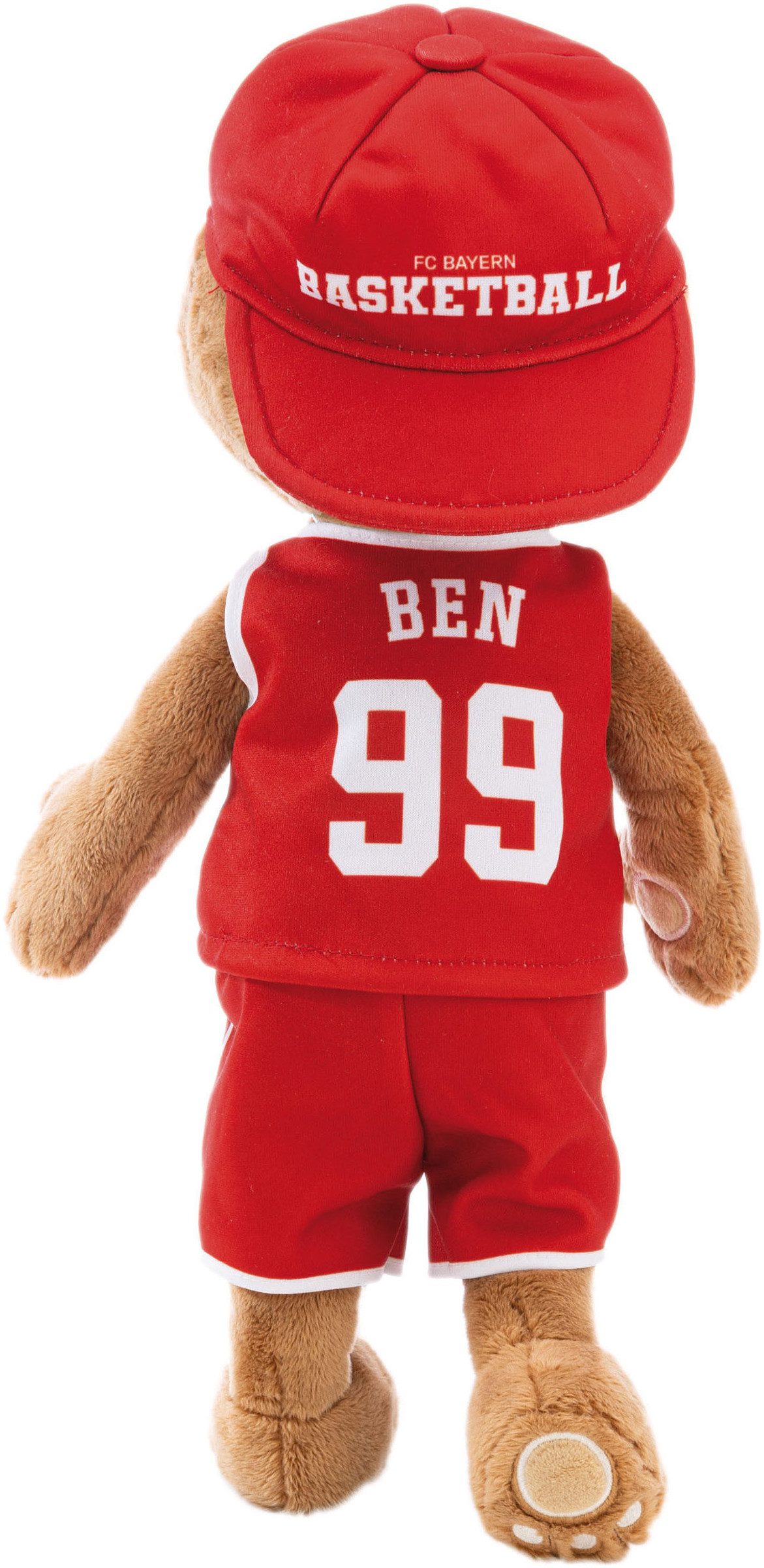 Nici Kuscheltier FC BAYERN MÜNCHEN, Bär Ben, 35cm schlenkernd, mit Trikot
