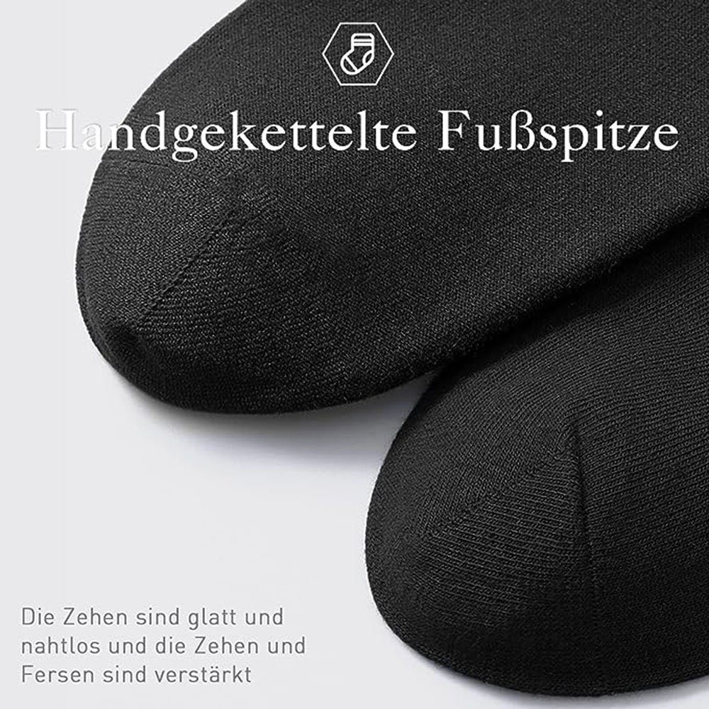 Business Strümpfe schwarz Damen GelldG Premium Herren Socken Socken gekämmte