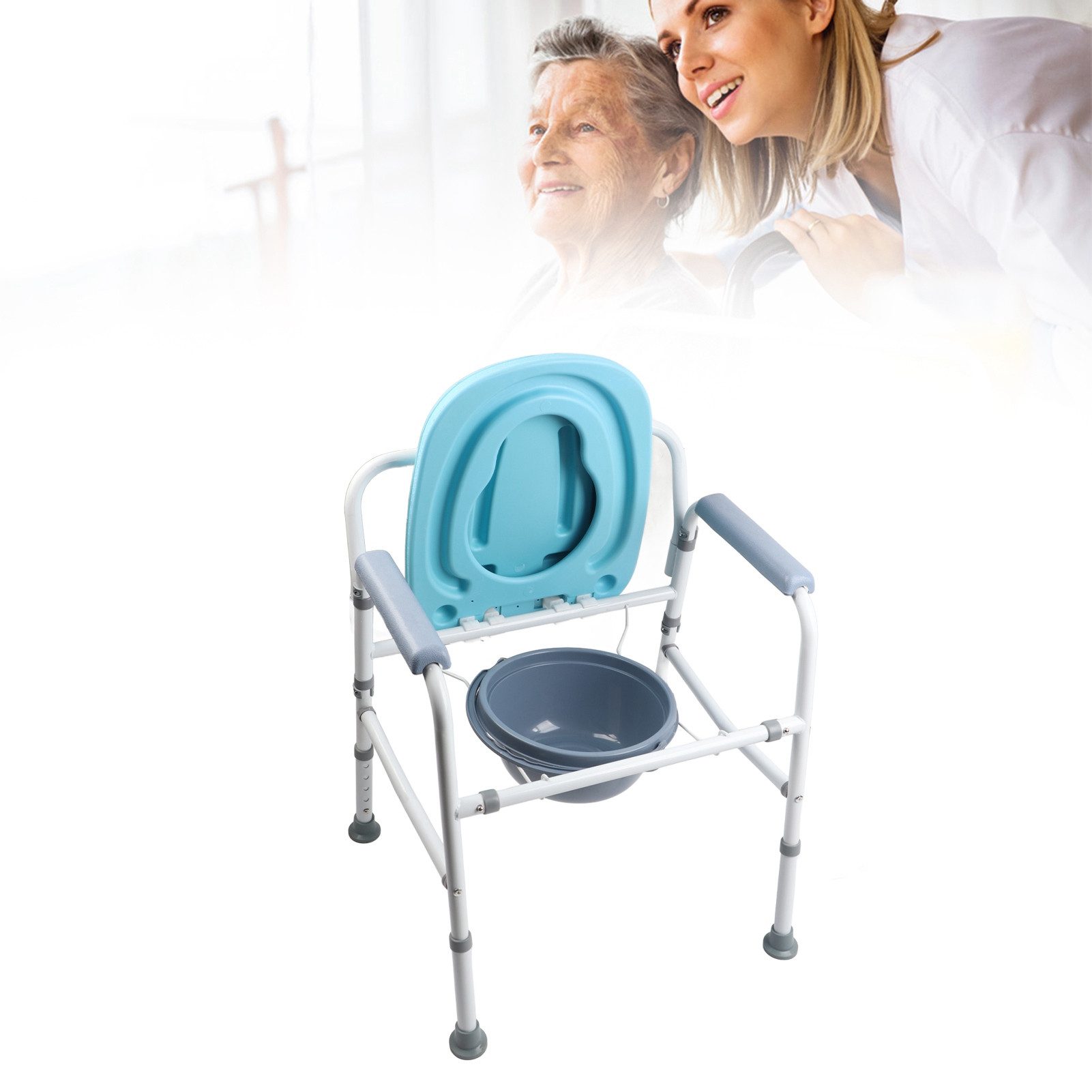 cocosity Soft-Toilettensitzerhöhung Toilettenstuhl aus Stahl mit günstig online kaufen