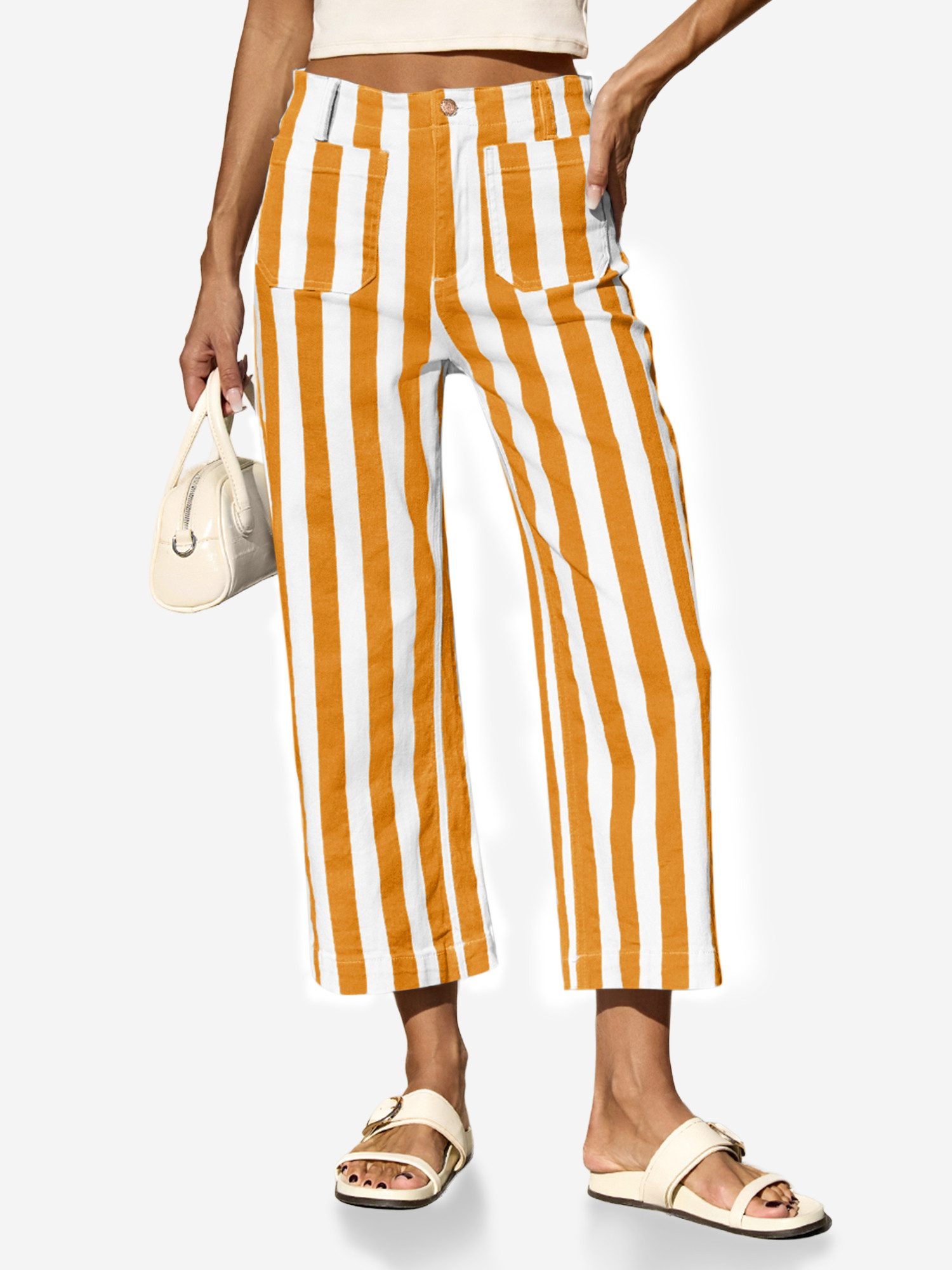 Imily Bela 7/8-Jeans Damen High Waisted Stretched Jeans (Packung, 1-tlg., 1 günstig online kaufen