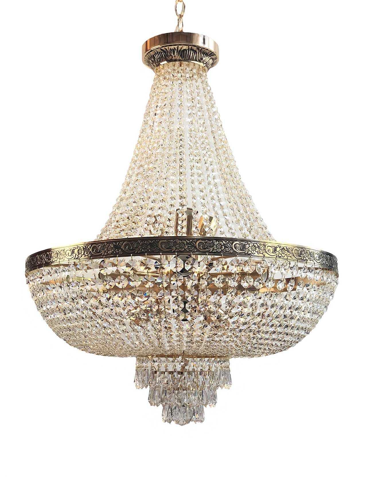 PGA-Lights Pendelleuchte Kristall Kroblüster Plaza 60cm