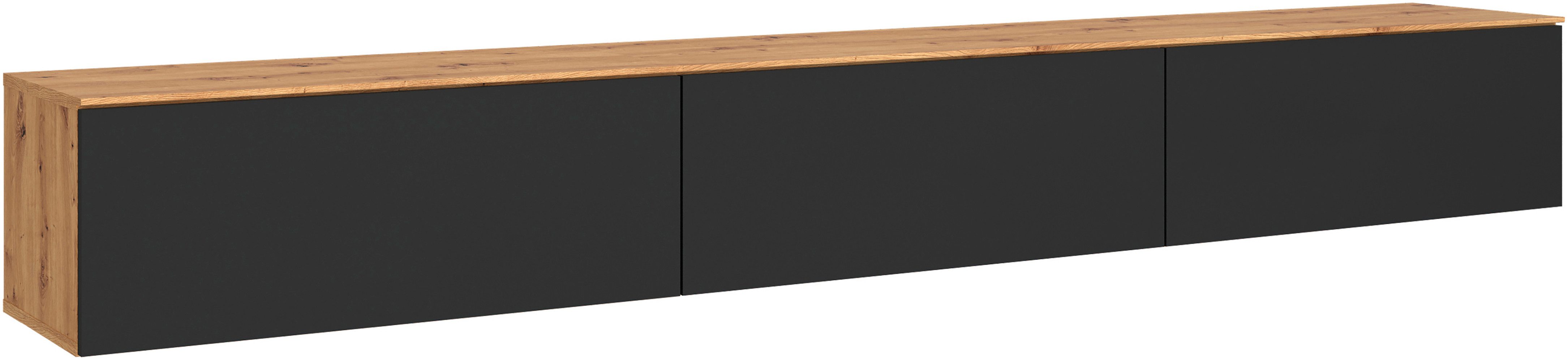 OTTO home Lowboard 3 Klappen und viel Stauraum, hängend oder stehend, grifflos, modern, Breite 240cm – Bild 2 von 5