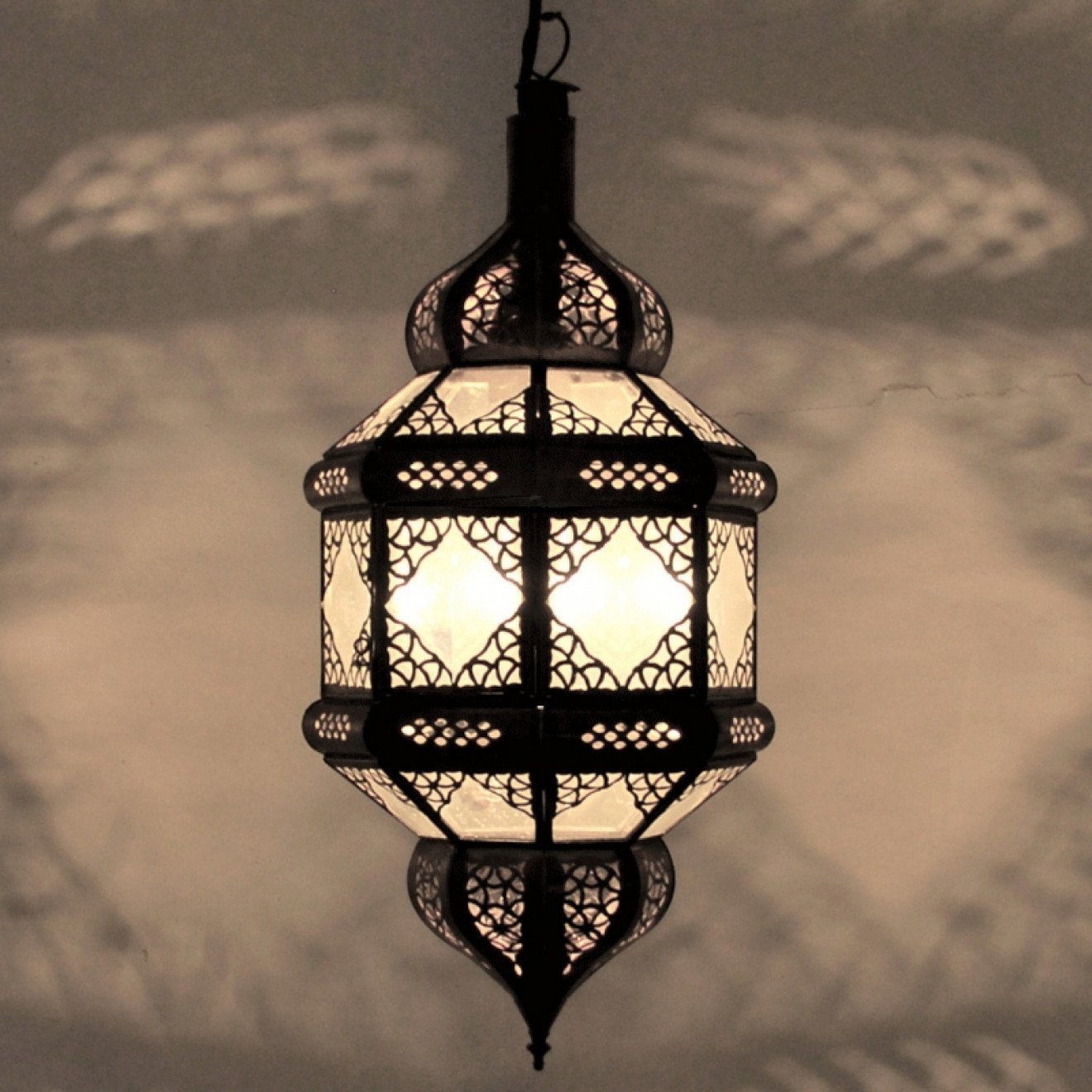 Hängelampe ohne TITIA, Aus Pendelleuchte, Marokko, Milchglas Deckenleuchte Leuchtmittel l-artisan Hängeleuchte,