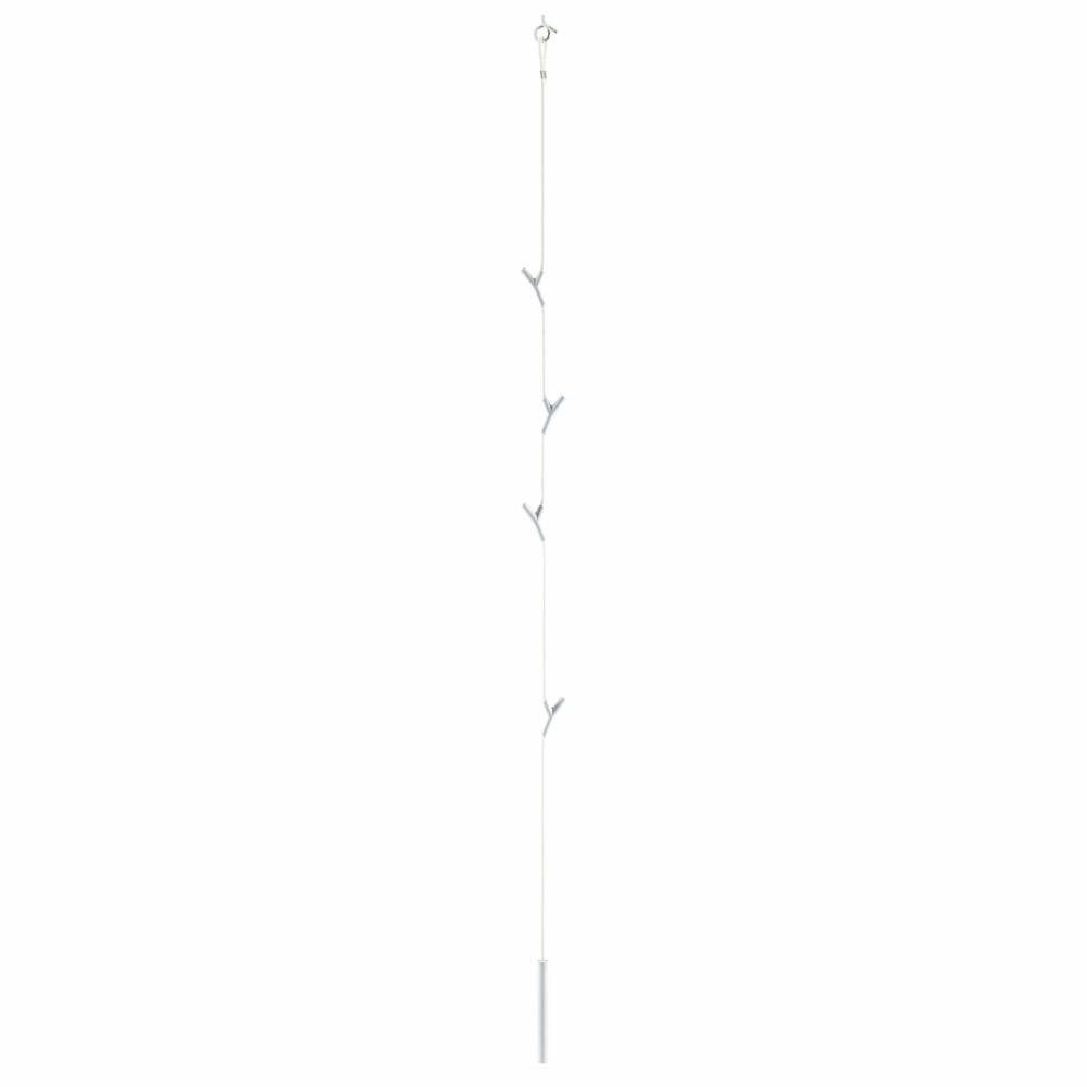 Depot4Design Garderobenhaken Wardrope Seil Weiß, 4 Haken Weiß, hängende Seilgarderobe