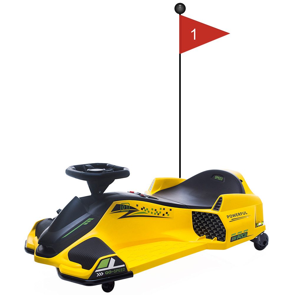 GarveeMore Elektro-Kinderquad 24V Elektro Drift Kart für Kinder – 5 Räder für maximale Stabilität