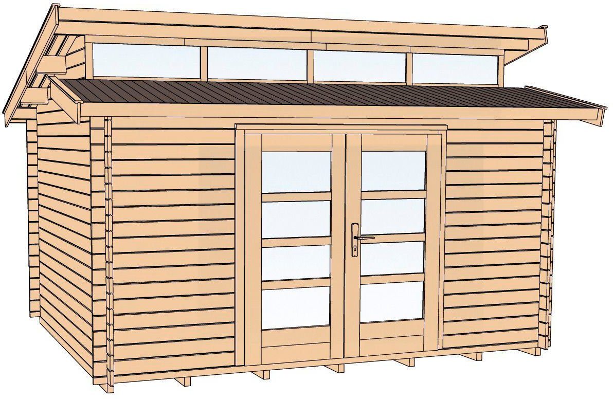 weka Gartenhaus 158 Gr.2, 28 mm, BxT: 430x360 cm