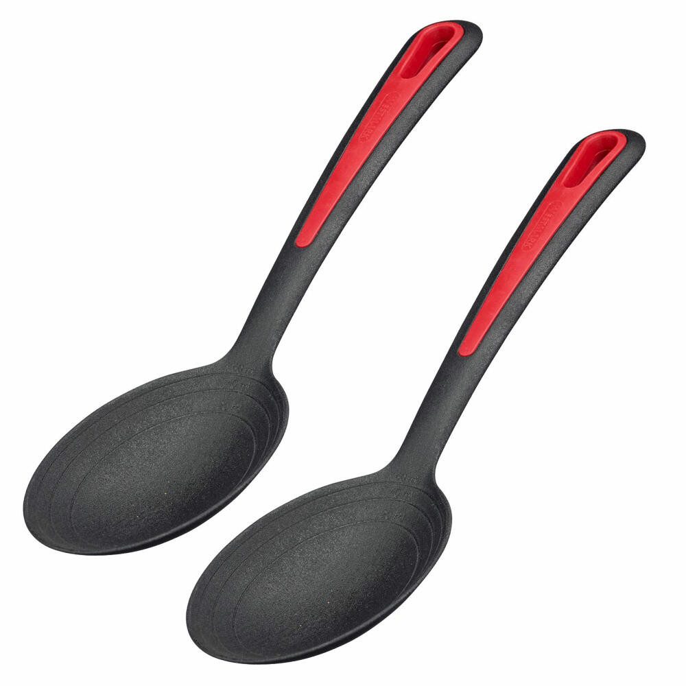 WESTMARK Salatbesteck 2 tlg., Große Mulde, Innenliegende Skala, Salat- u. Servierlöffel-Set