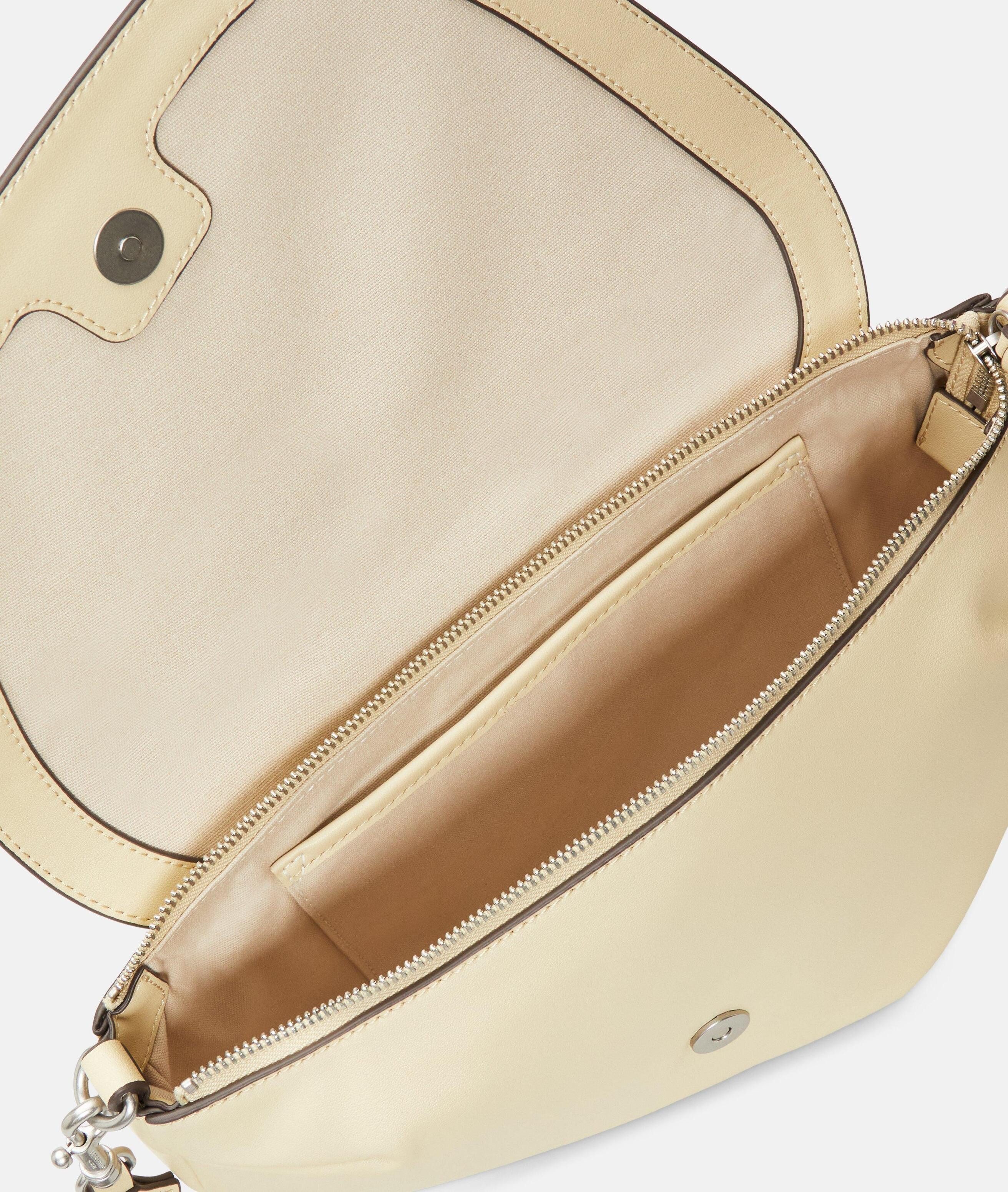 Liebeskind Berlin Schultertasche Oval Shoulder-Bag M, Geräumige Schultertasche in Lederoptik mit authentischer Narbung